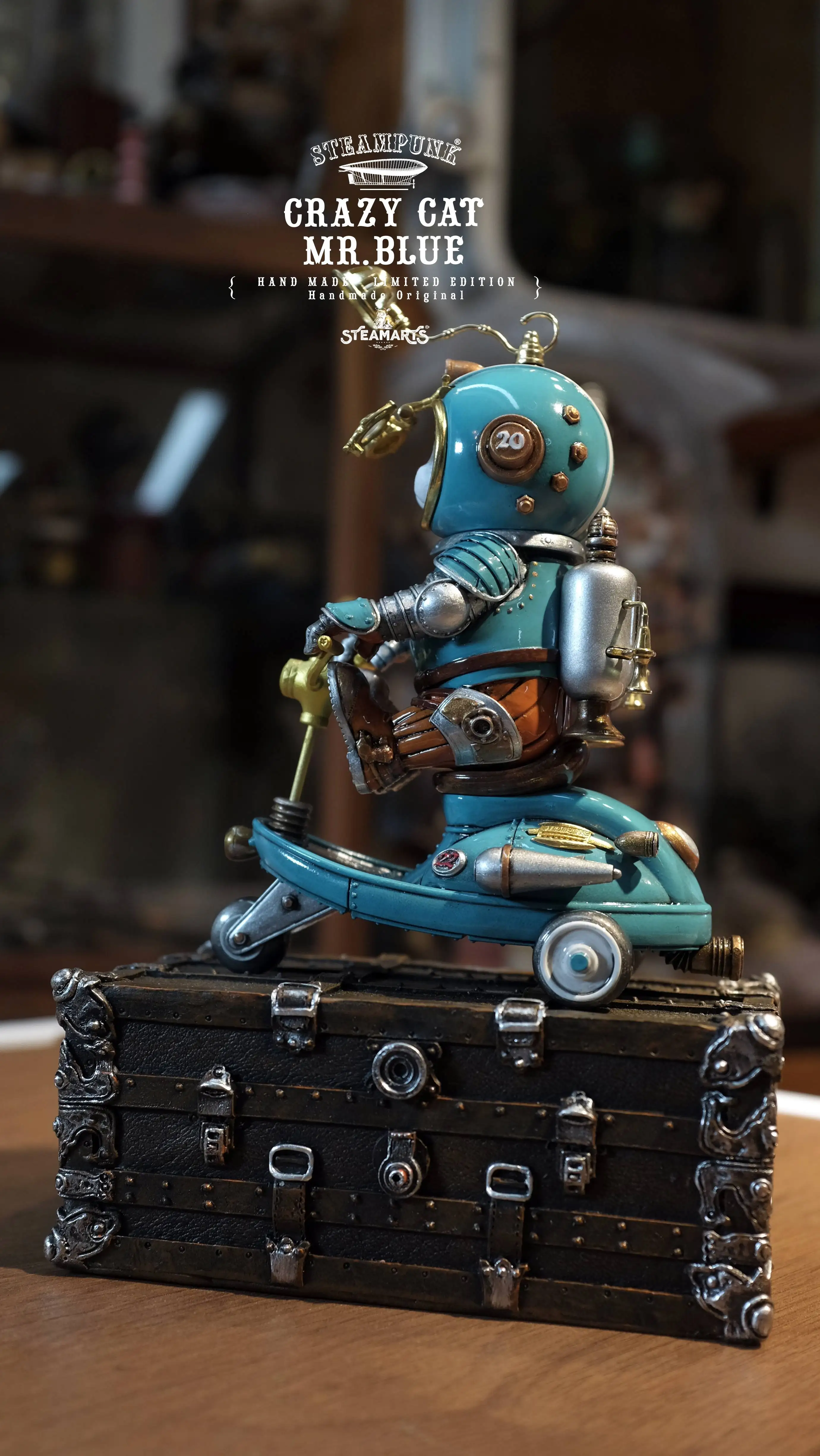 【Pre-sale】Mini Scooter of CRAZY CAT MR.BLUE-STEAMARTS Studio