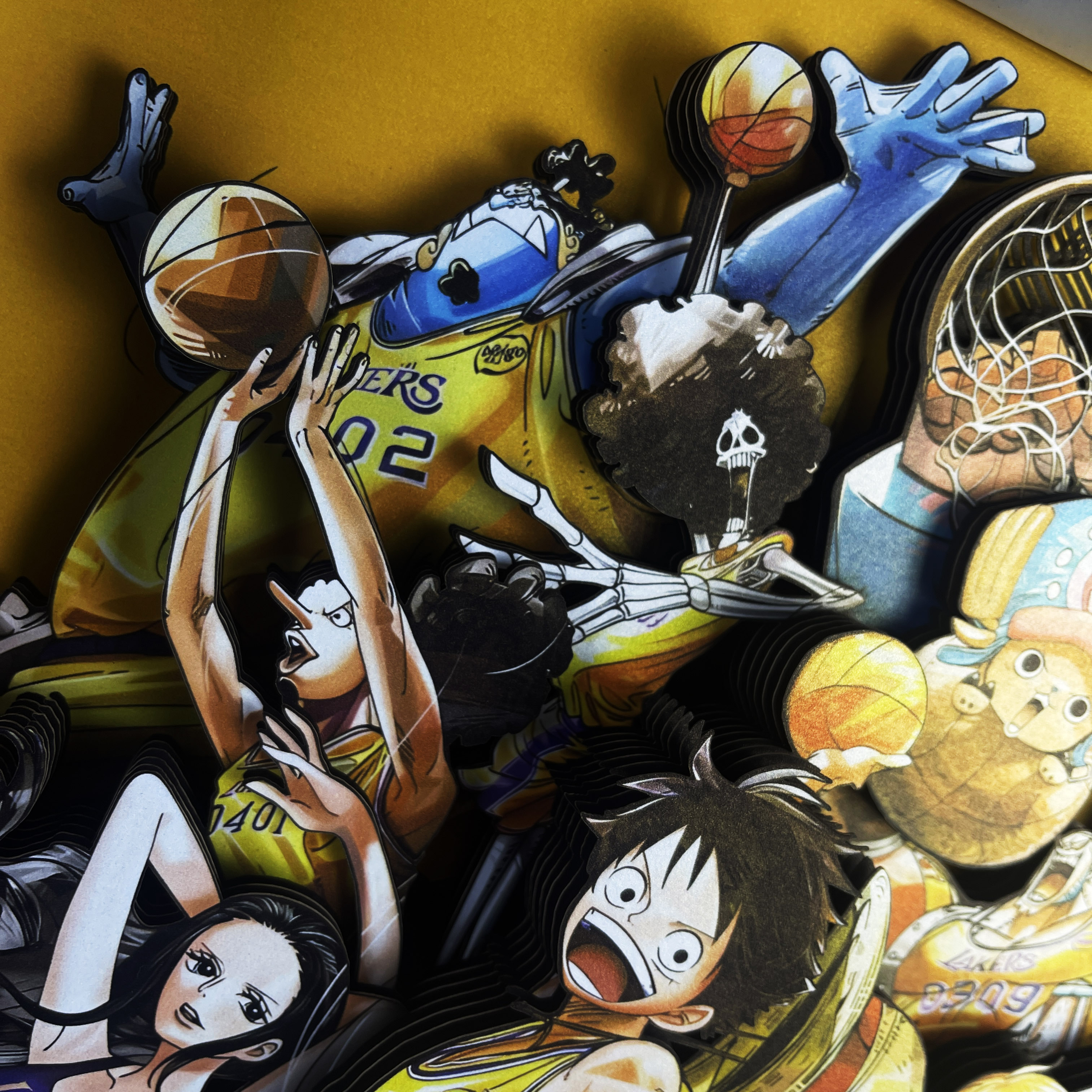 【Pre-sale】Decorative Painting of Mugiwara X Lakers-Black and White Studio