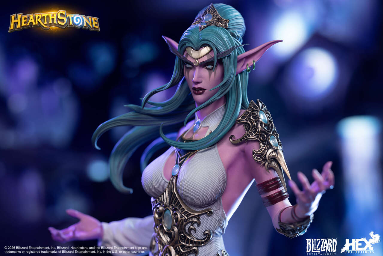 【Pre-sale】1/6 Scale Tyrande Whisperwind with LED Licensed-Hearthstone-HEX Collectibles Studio