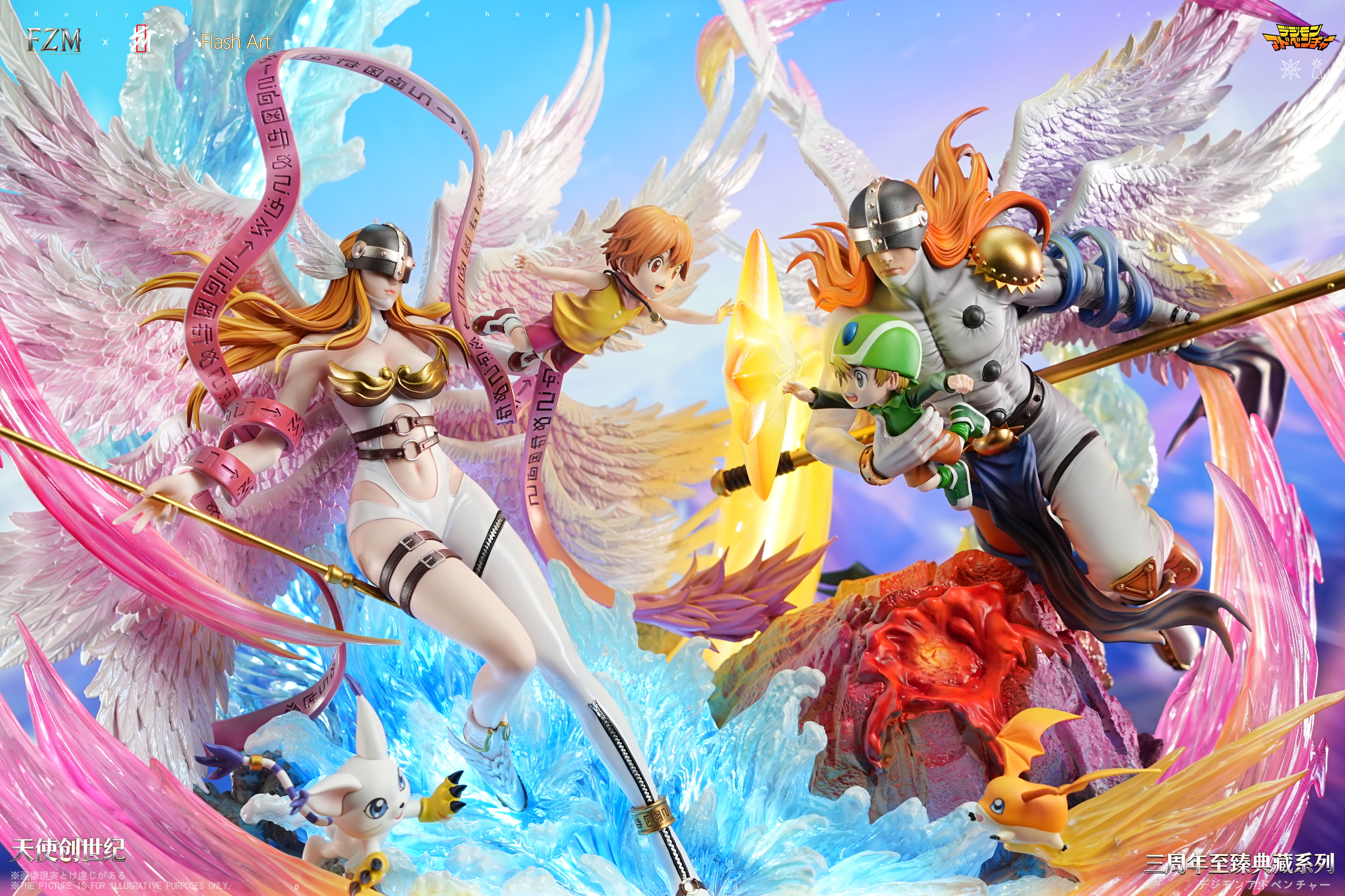 【Pre-sale】Angewomon-Digimon Adventure-SUPER HERO Studio x Flash Art STUDIO x Fantasy Zone Maker
