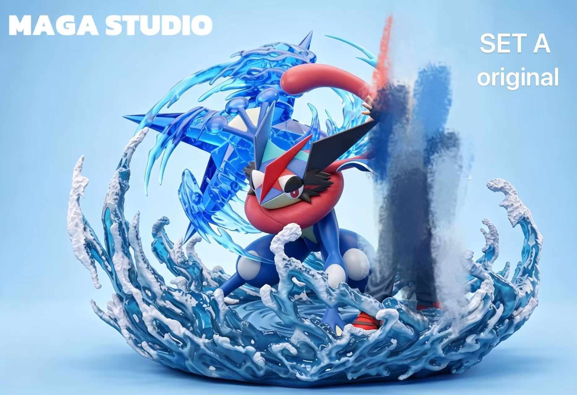 【Pre-sale】1/20 Scale Ash Ketchum and Greninja-Pokemon-Maga Studio