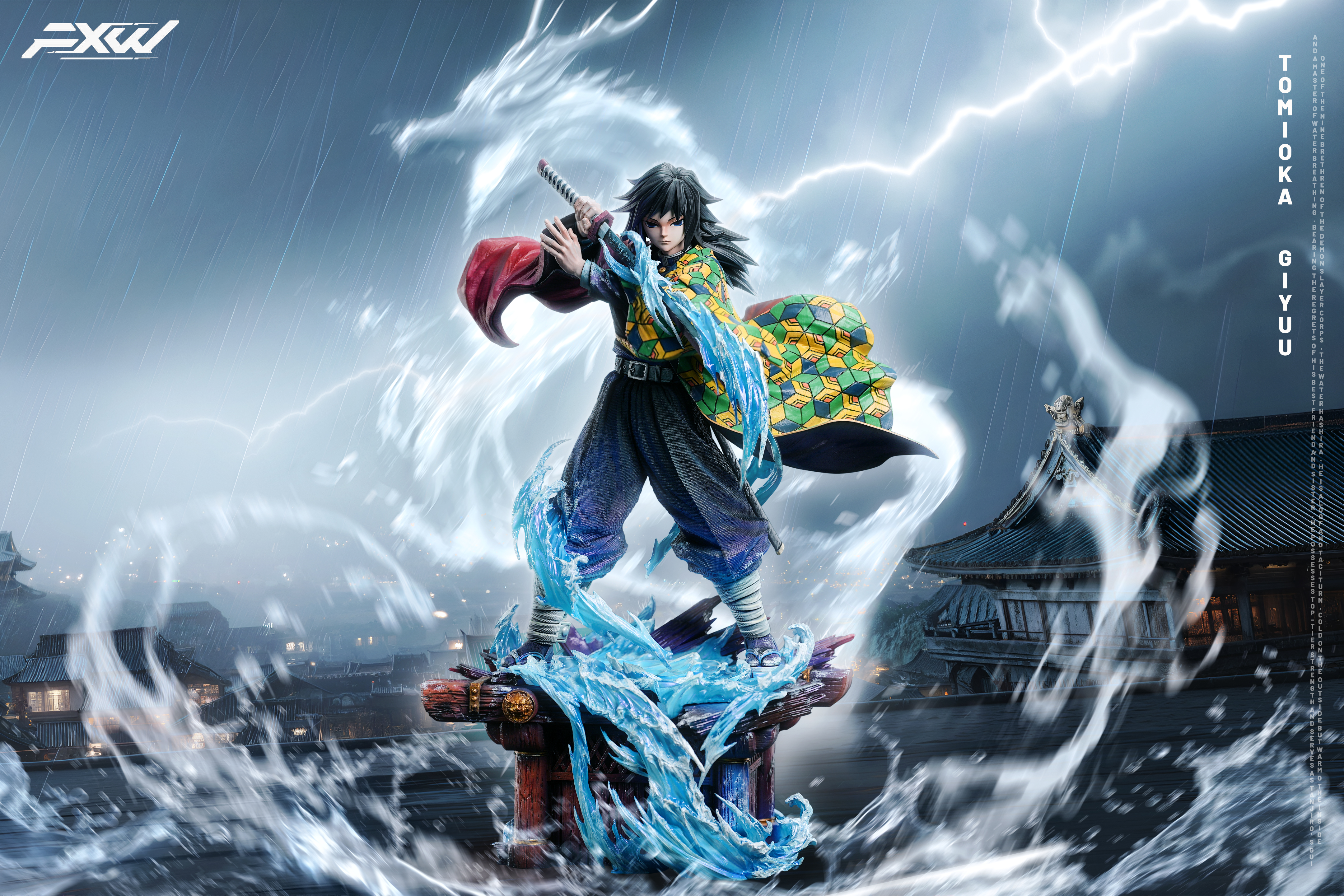 【Pre-sale】1/6 Scale Tomioka Giyuu with LED-FXW Studio