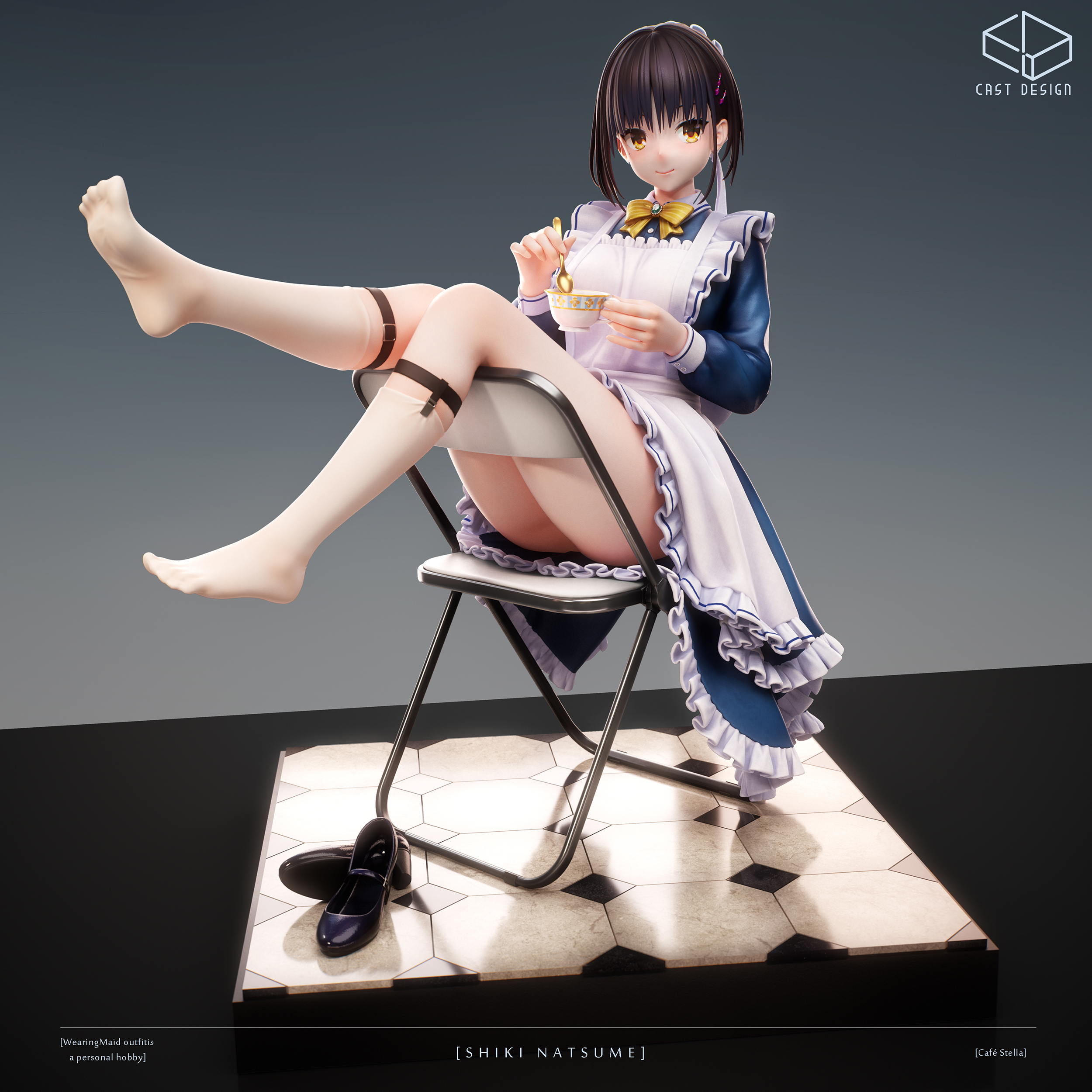【Pre-sale】1/6 Scale Shiki Natsume-Cafe Stella to Shinigami no Chou-Cast Design Studio