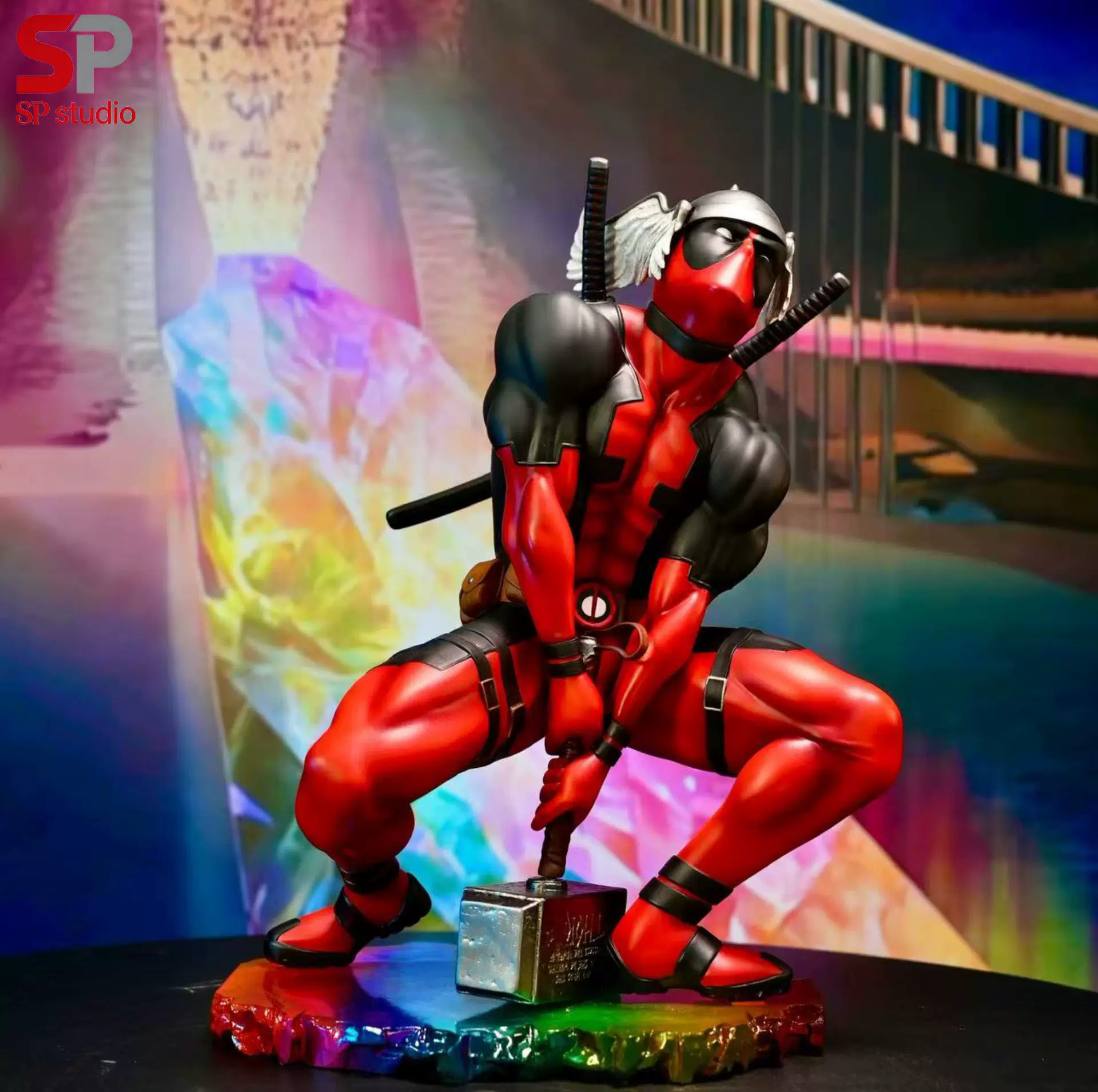 【Pre-sale】1/4 Scale 004 Deadpool with Hammer-SP Studio