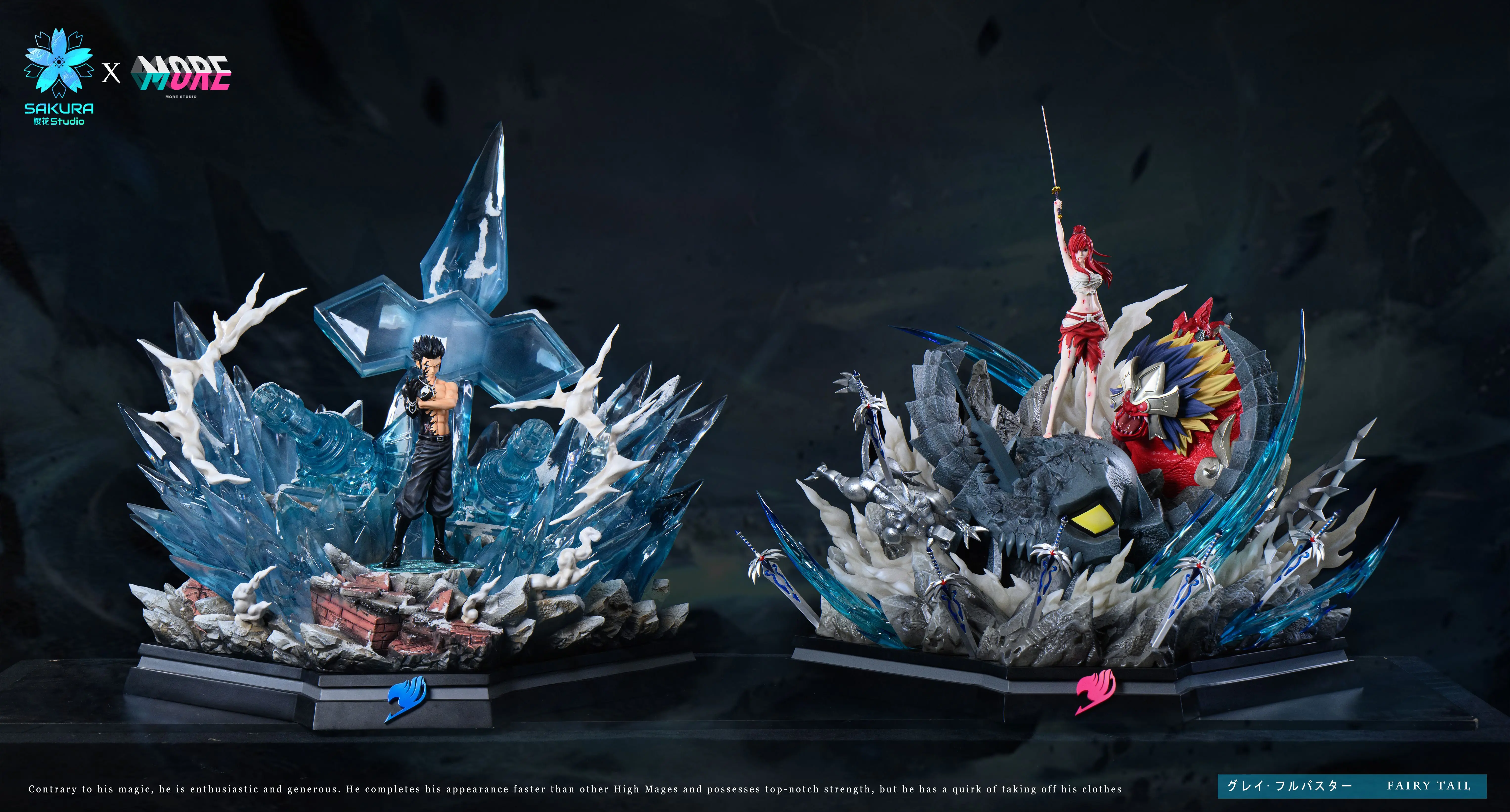 【Pre-sale】1/6 Scale Gray Fullbuster with LED-FAIRY TAIL-Sakura Studio × More Studio
