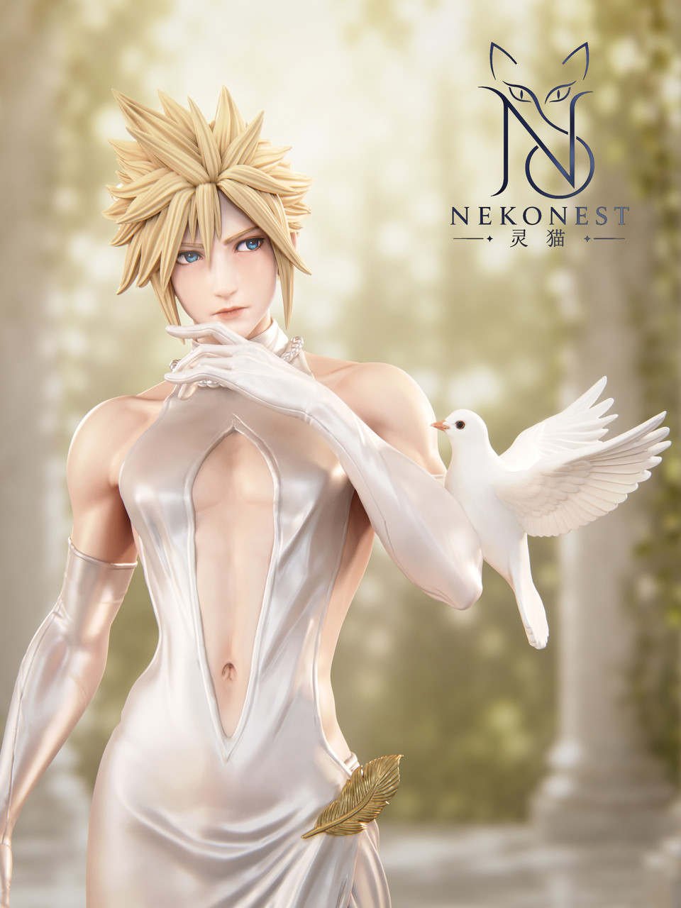 【Pre-sale】1/6 Scale White Dress CLOUD-Final Fantasy-NekoNest Studio