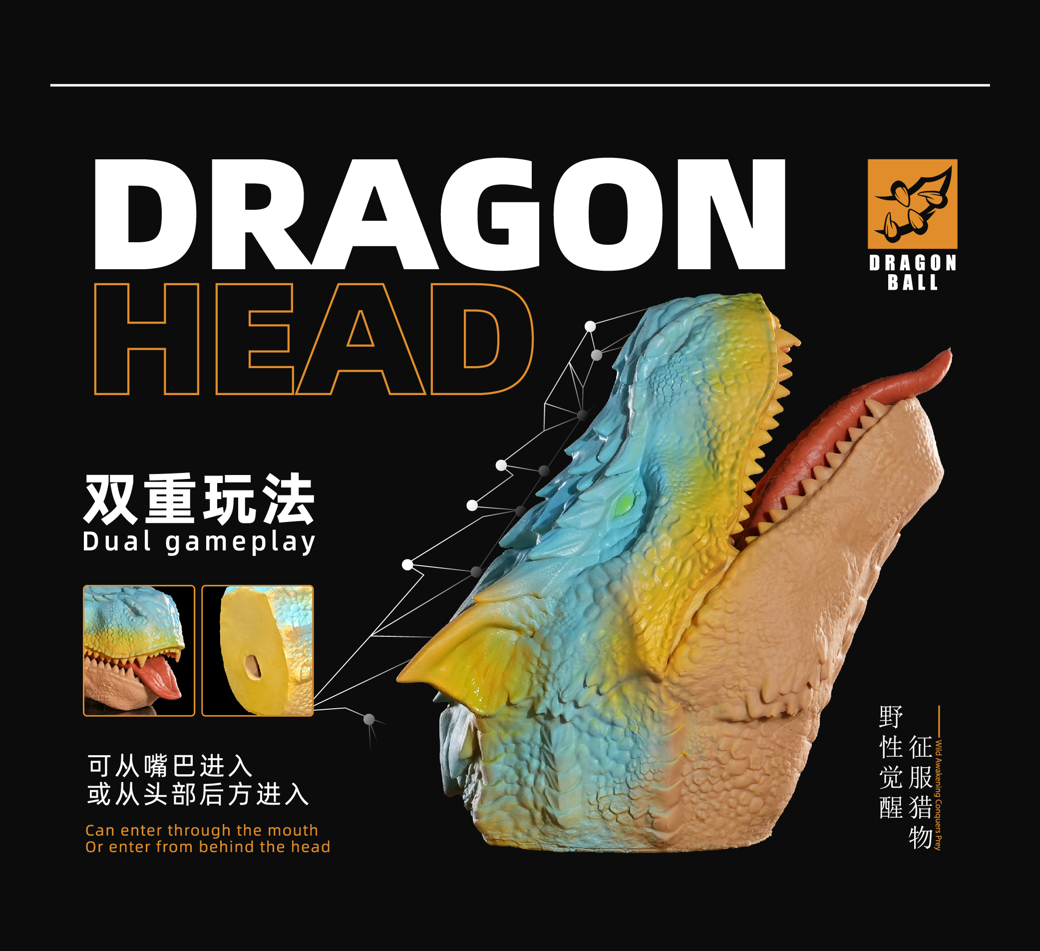 【Sold out】Tigrex Head-Monster Hunter-Shibadon Studio