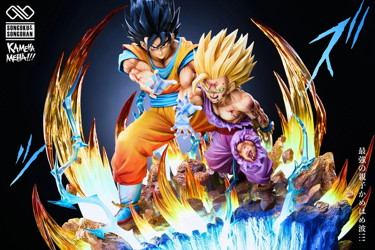 【Pre-sale】1/6 and 1/4 Scale Goku and Gohan with LED-Dragon Ball-Infinity Studio