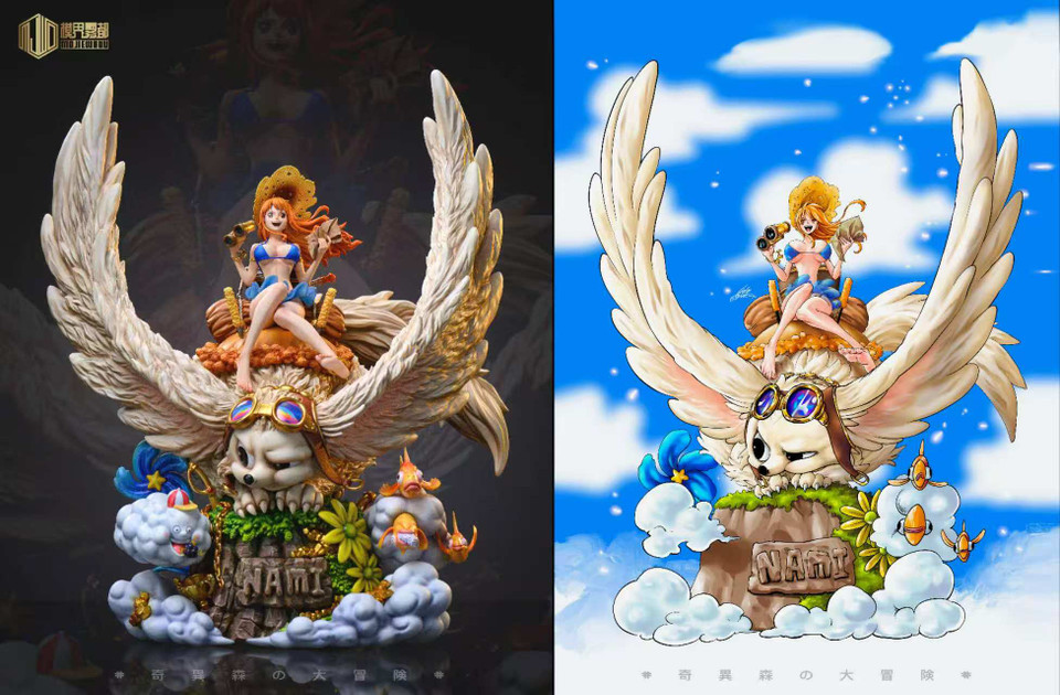 【Pre-sale】Nami and Long-eared Cat-One Piece-MJ Studio