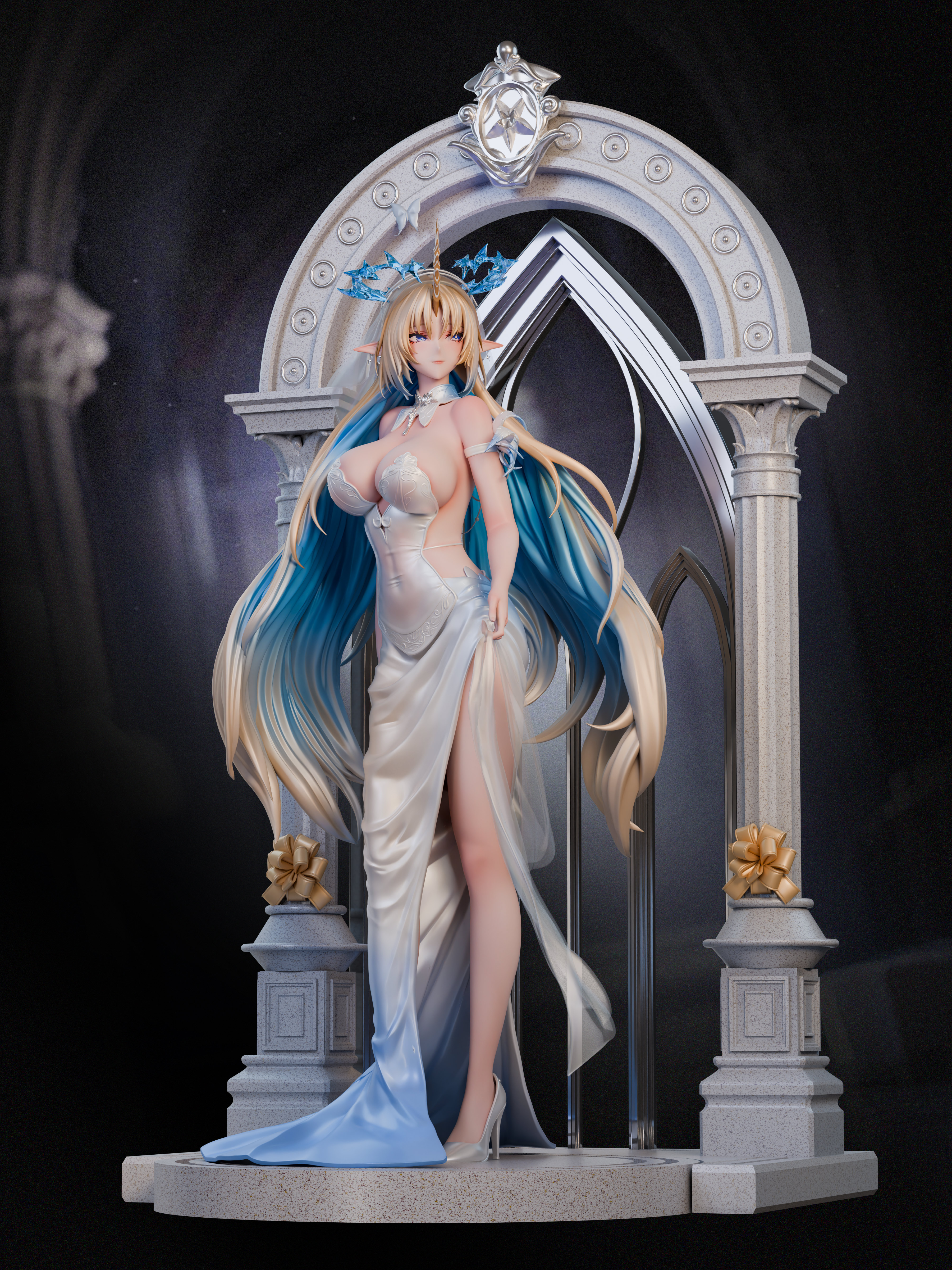 【Pre-sale closed】1/6 and 1/4 Scale Weddinhg Dress Cartethyia-Wuthering Wave-Hyperion Studio