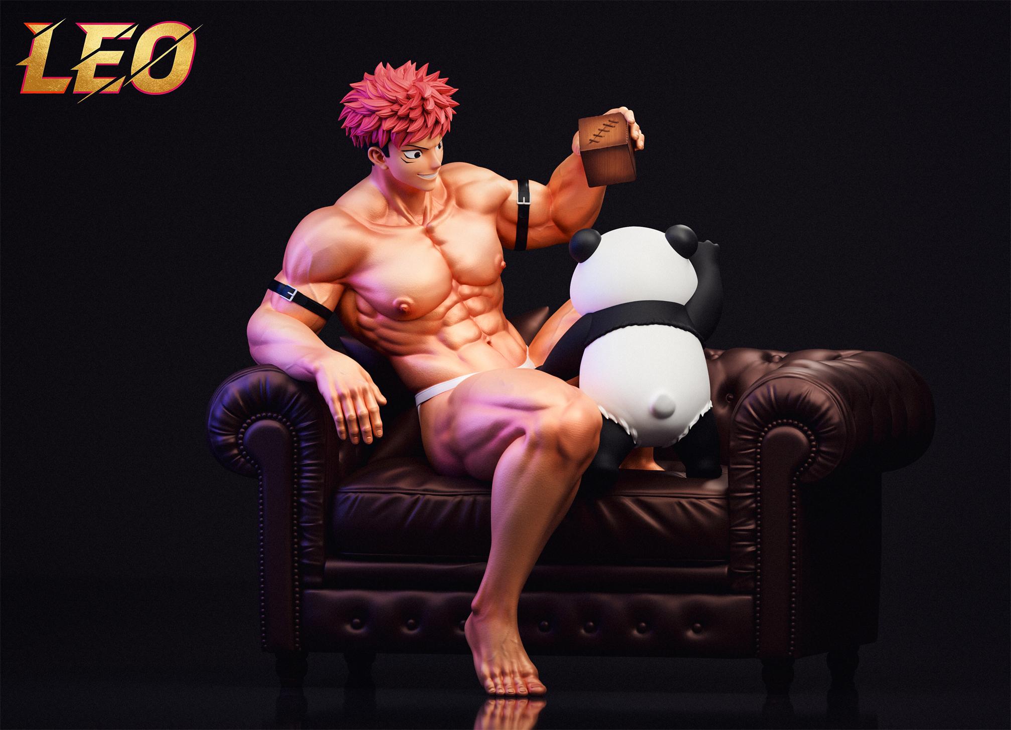 【Pre-sale】1/6 Scale Itadori Yuji and Panda-Jujutsu Kaisen-LEO Studio