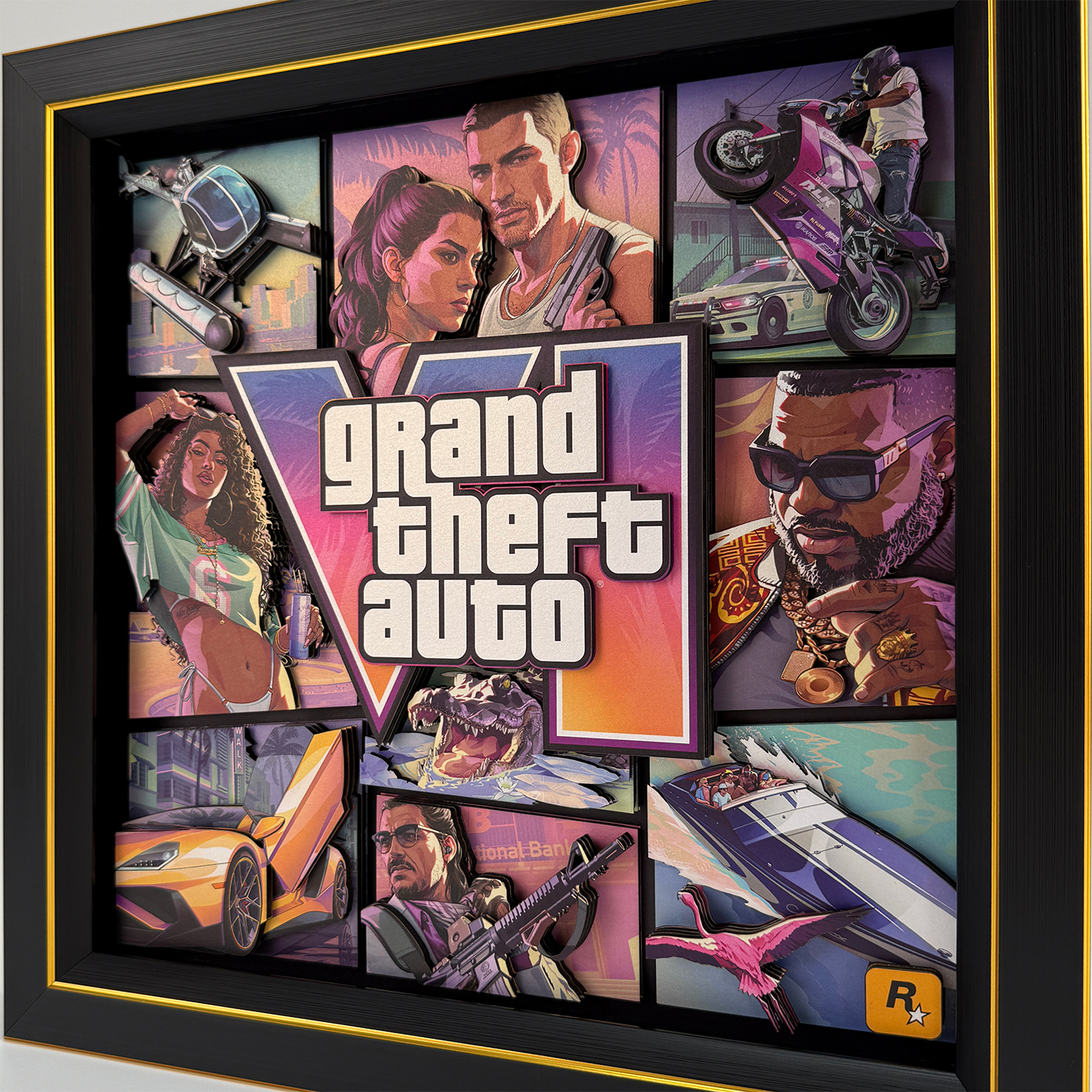 【In stock】Decorative Painting of Grand Theft Auto-Aotu Panda Studio