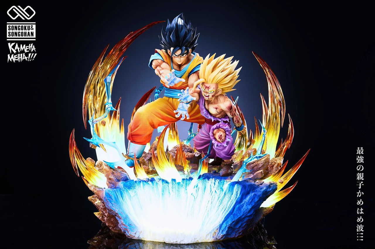【Pre-sale】1/6 and 1/4 Scale Goku and Gohan with LED-Dragon Ball-Infinity Studio