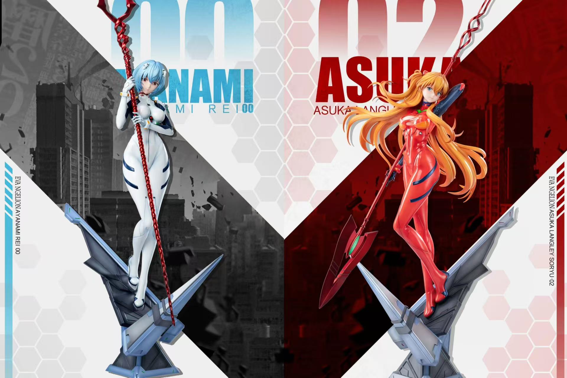 【Pre-sale】1/6 and 1/4 Scale Asuka and Ayanami Rei-EVA-HAYAKU Studio