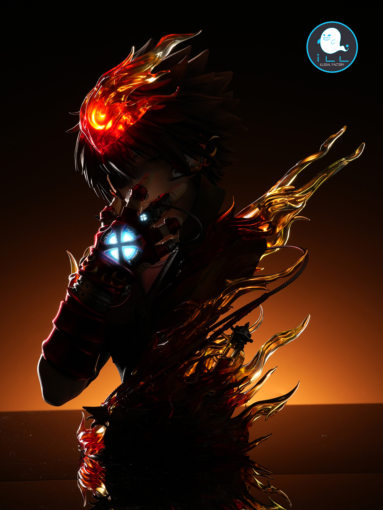 【Pre-sale】020 Bust of Sawada Tsunayoshi with LED-ILLegal FACTORY Studio