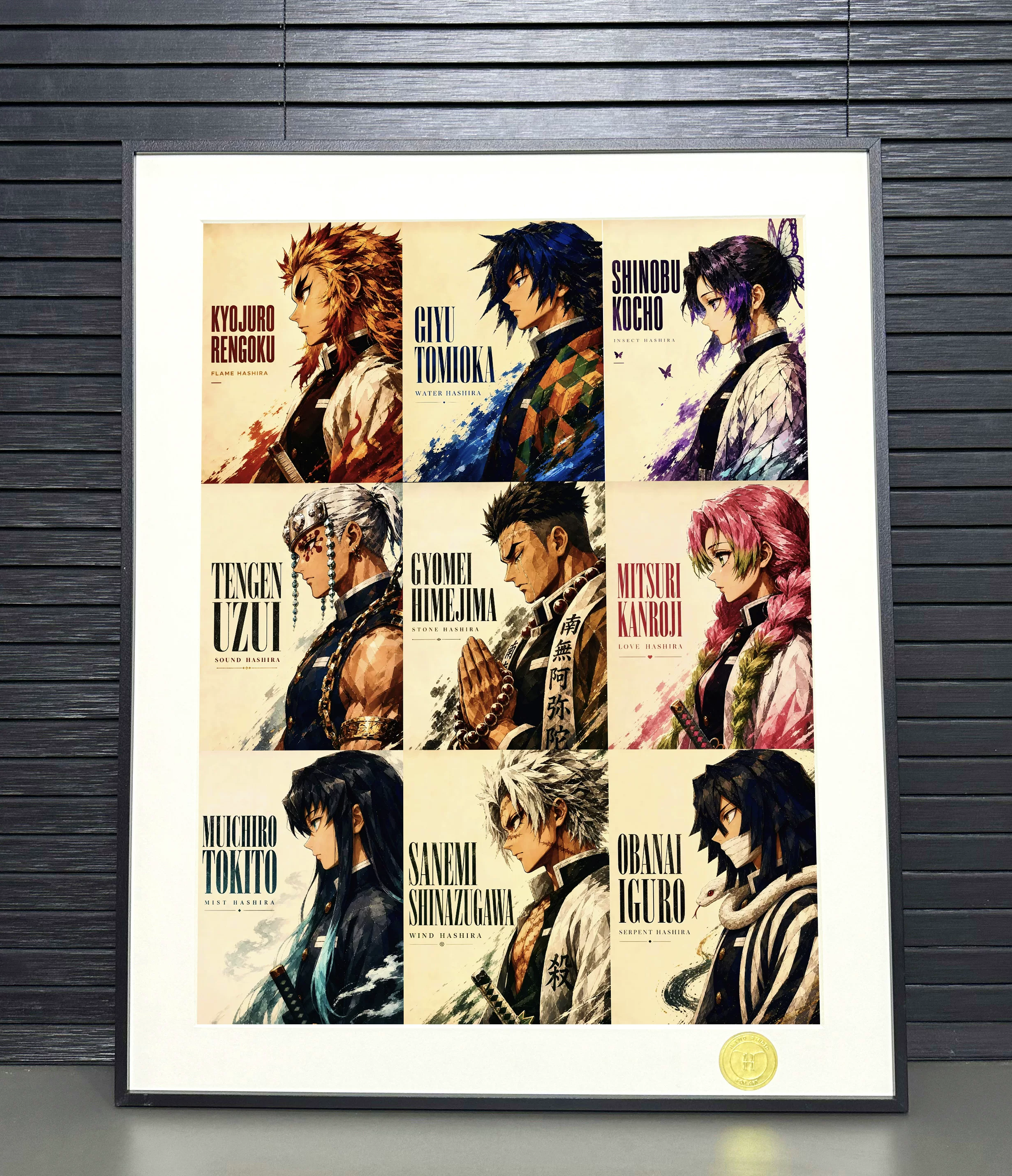 【Pre-sale】Decorative Painting of Nine-Hashira-Demon Slayer-H2 Studio