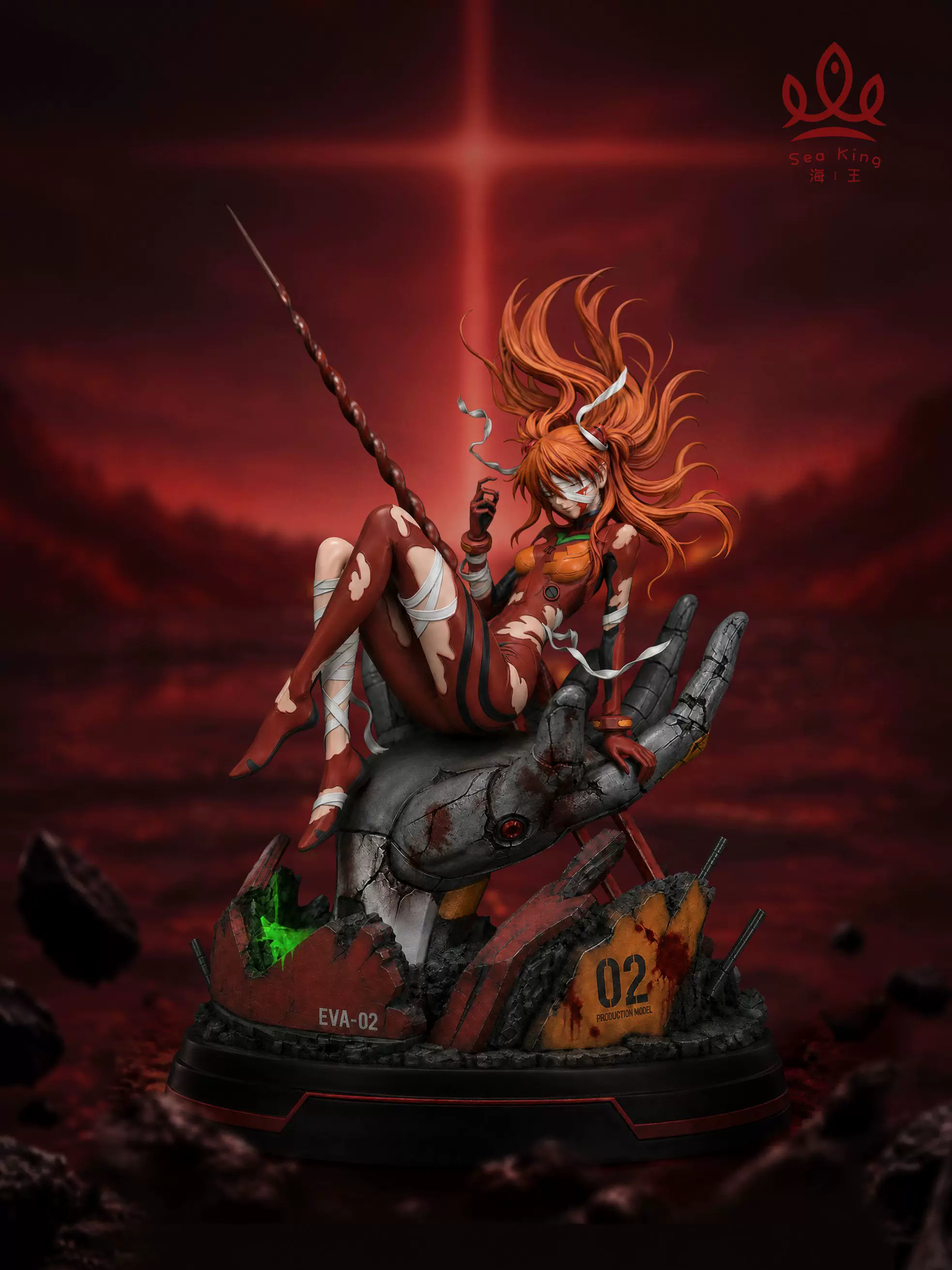 【Pre-sale】1/6 Scale Asuka After Battle-EVA-Sea King Studio