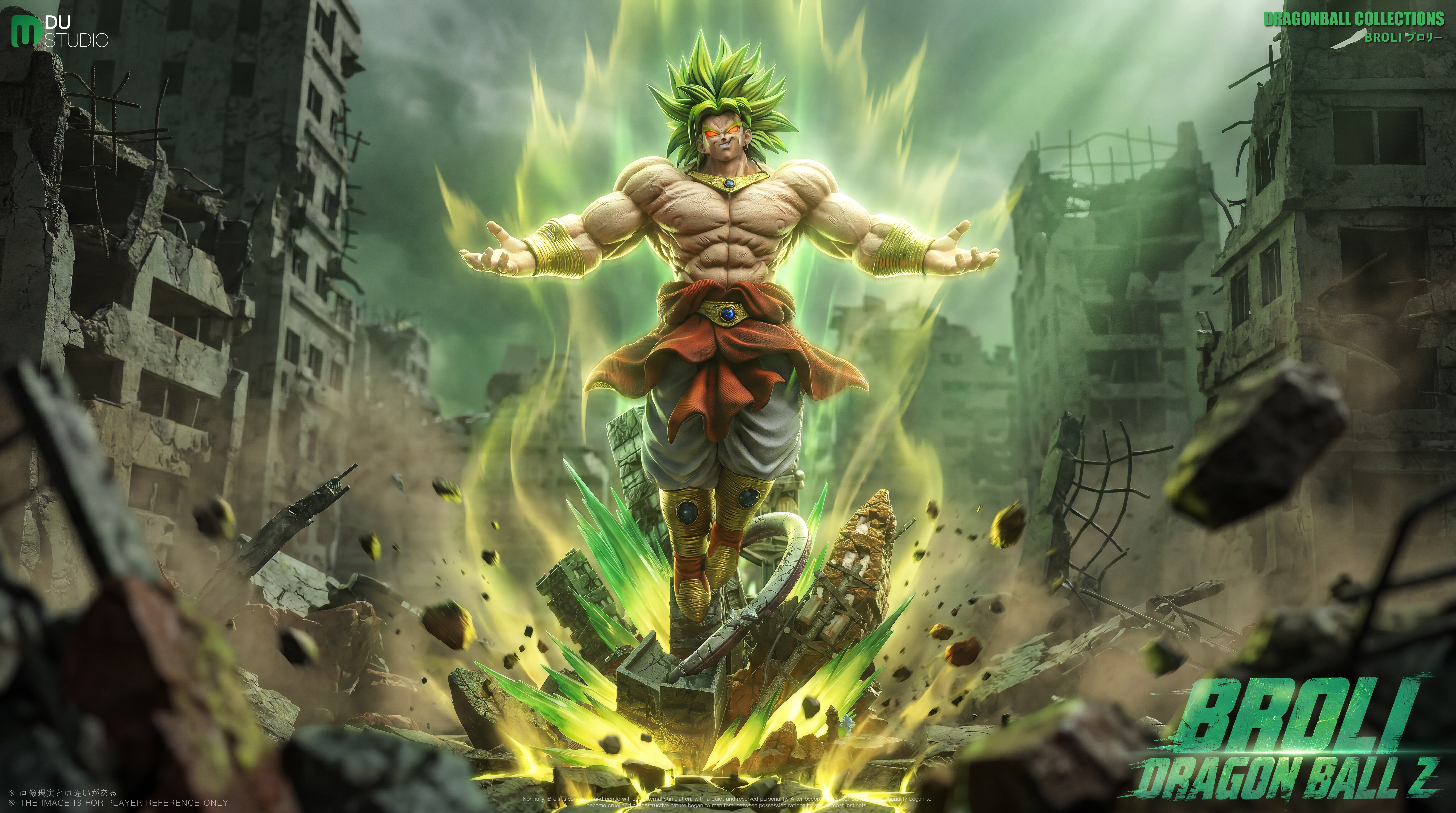 【Pre-sale】1/8, 1/6 and 1/4 Scale Super Saiyan Broly with LED-Dragon Ball-DU Studio