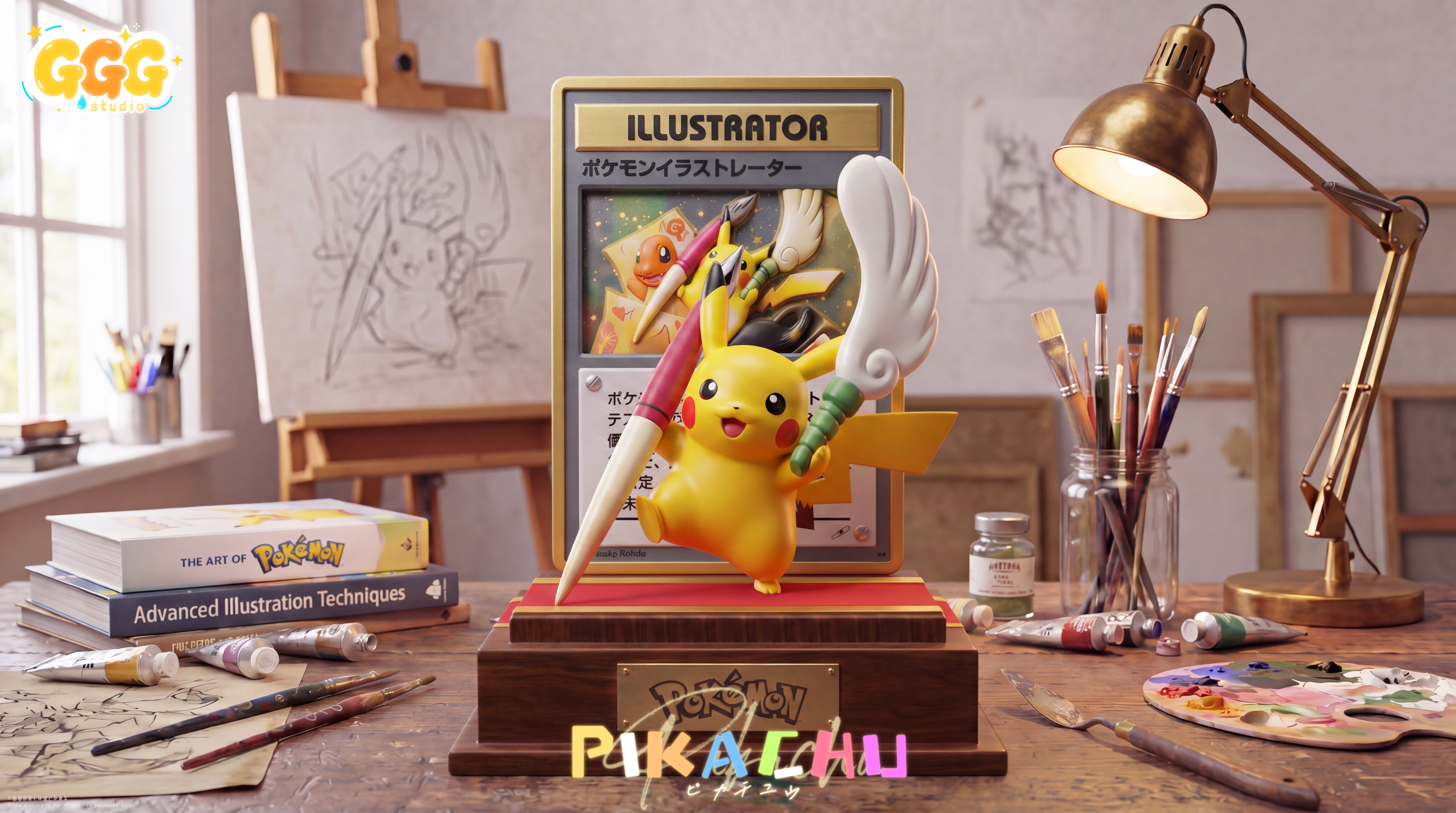【Pre-sale】Painter Pikachu-Pokemon-GGG Studio