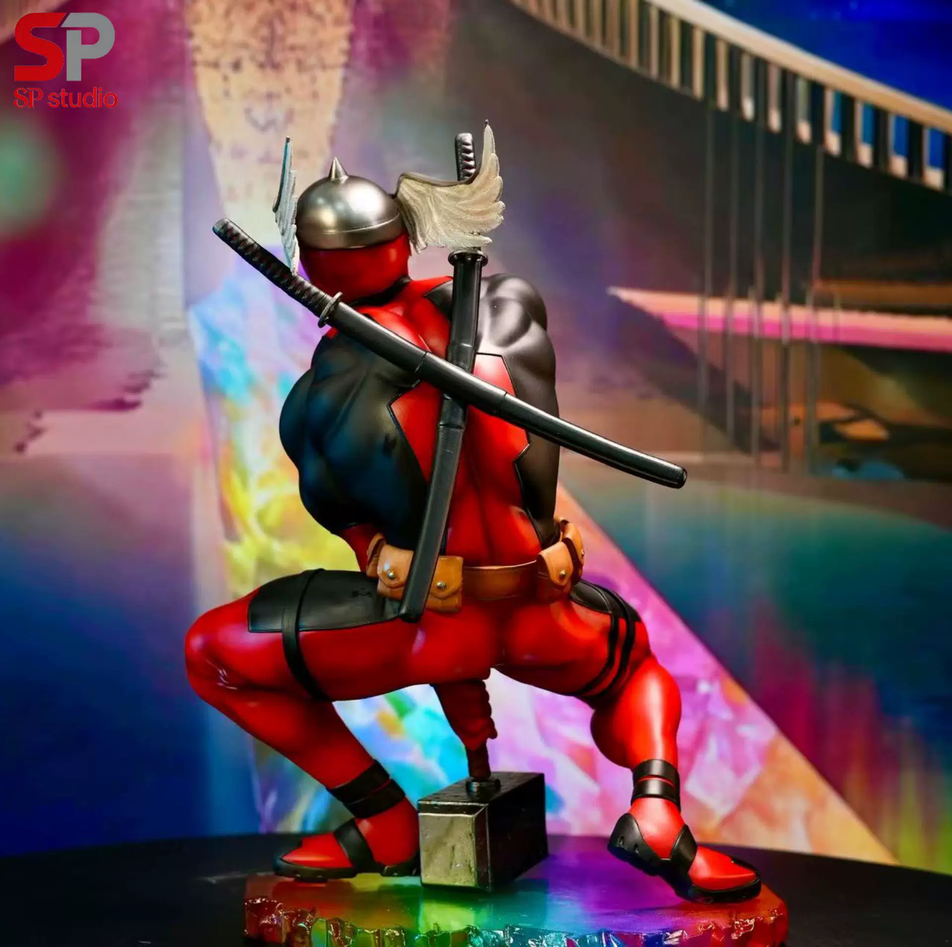【Pre-sale】1/4 Scale 004 Deadpool with Hammer-SP Studio