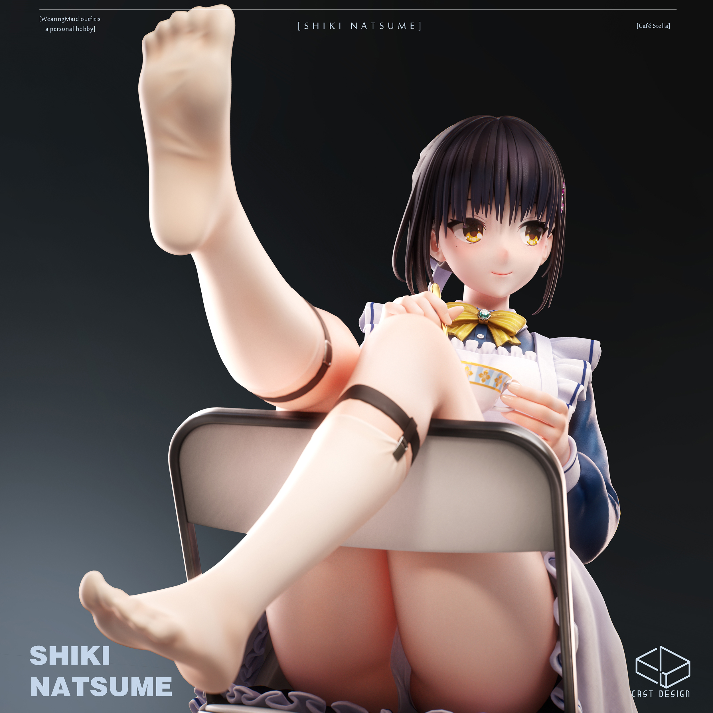 【Pre-sale】1/6 Scale Shiki Natsume-Cafe Stella to Shinigami no Chou-Cast Design Studio