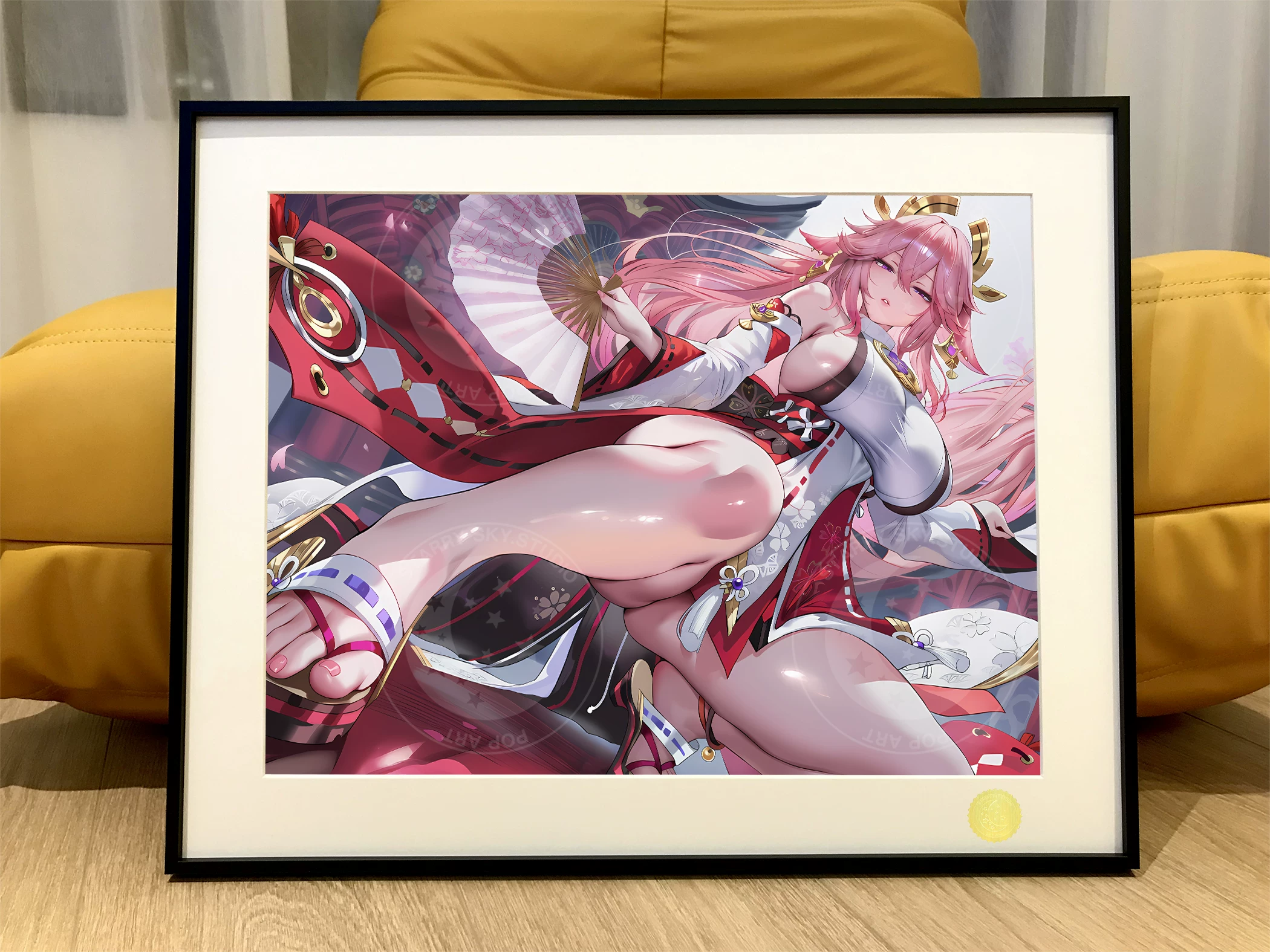 【Pre-sale】Decorative Painting of Raiden Shogun, Yae Miko and ShenHe-Genshin Impact-XingKong Studio