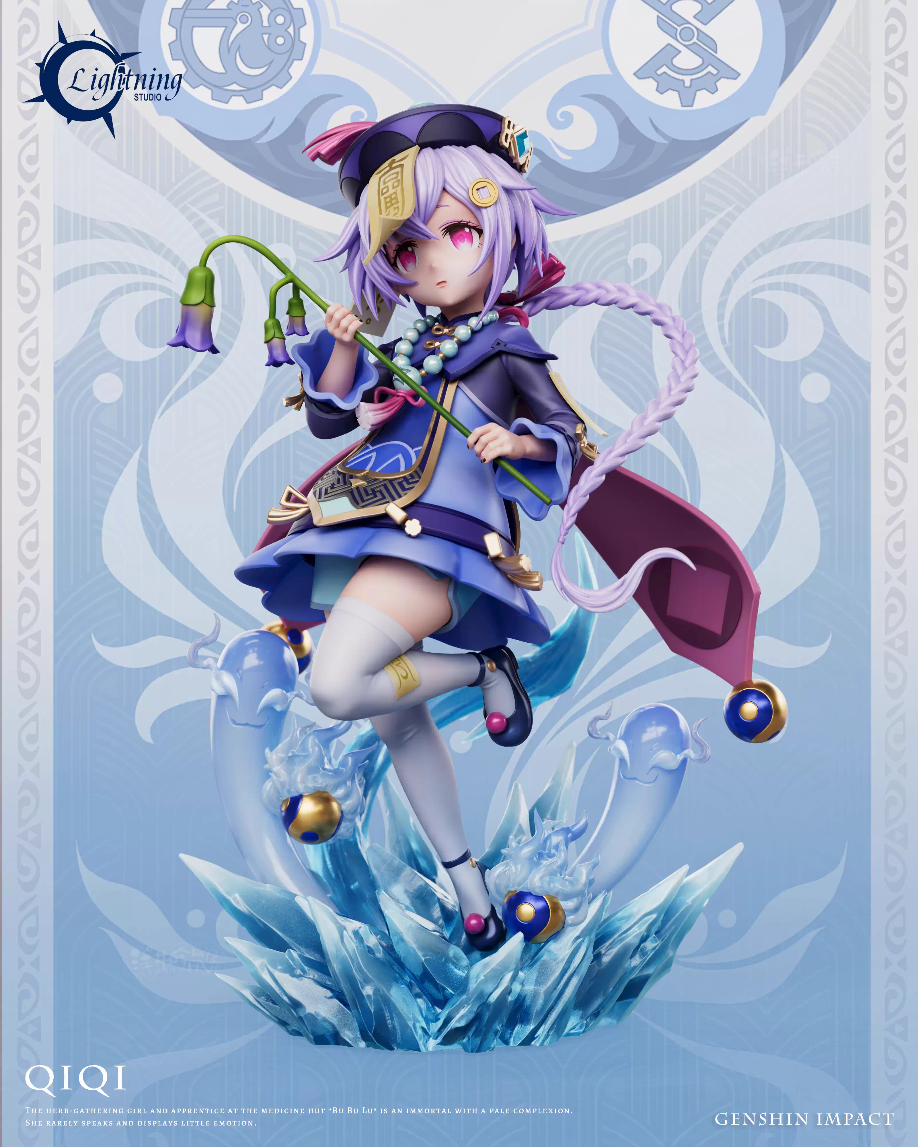 【Pre-sale】1/6 Scale Zombie Girl Qiqi with LED-Lightning Studio