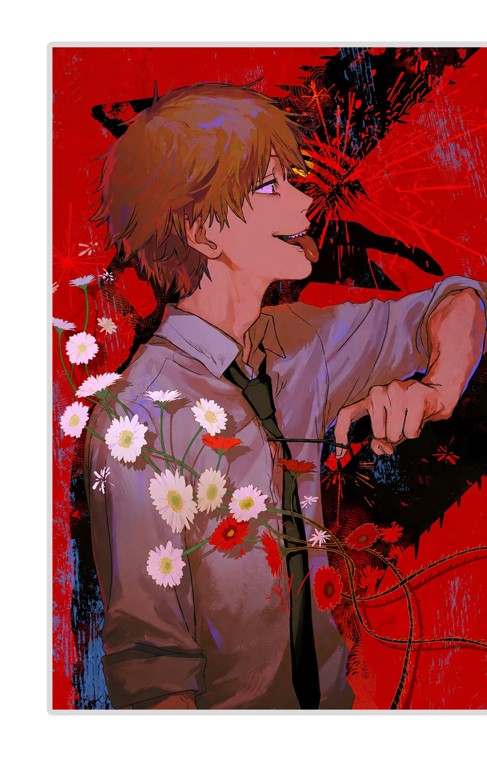 【Pre-sale】Decorative Painting of Reze and Denji-Chainsaw Man-H2 Studio