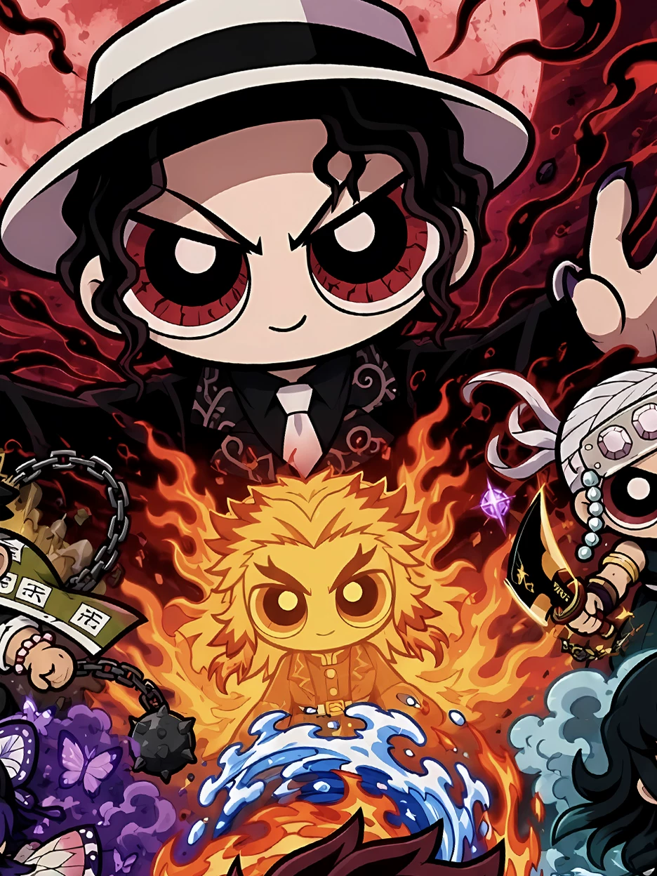 【Pre-sale】Decorative Painting of Q Version Characters of Demon Slayer-XingKong Studio