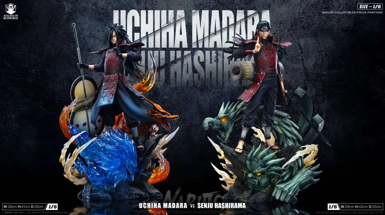 【Pre-sale】1/6 Scale Senju Hashirama and Uchiha Madara-ATELIER DE KONOHA Studio