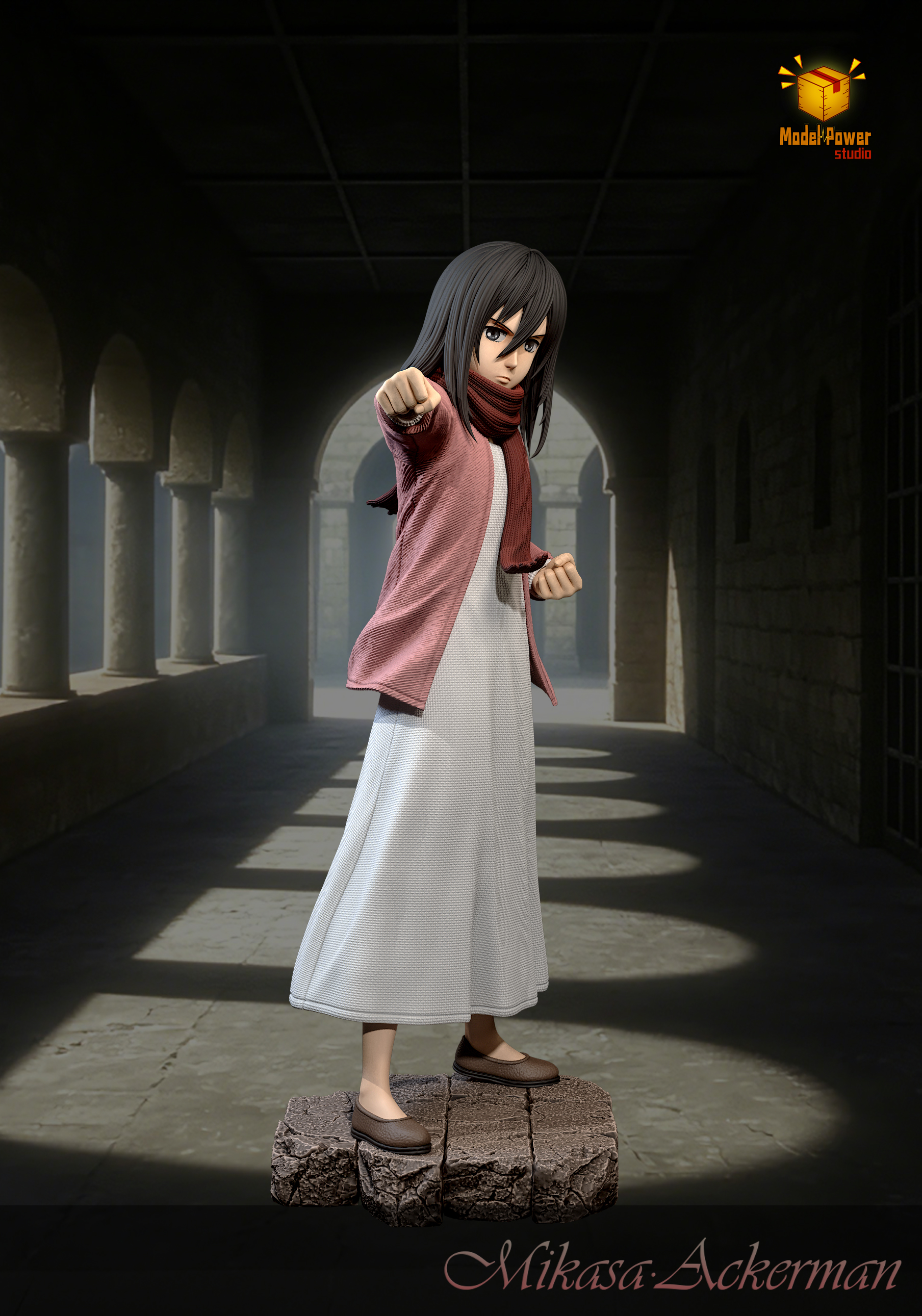 【Pre-sale】Strike Fist Mikasa-Attack on Titan-Model Power Studio