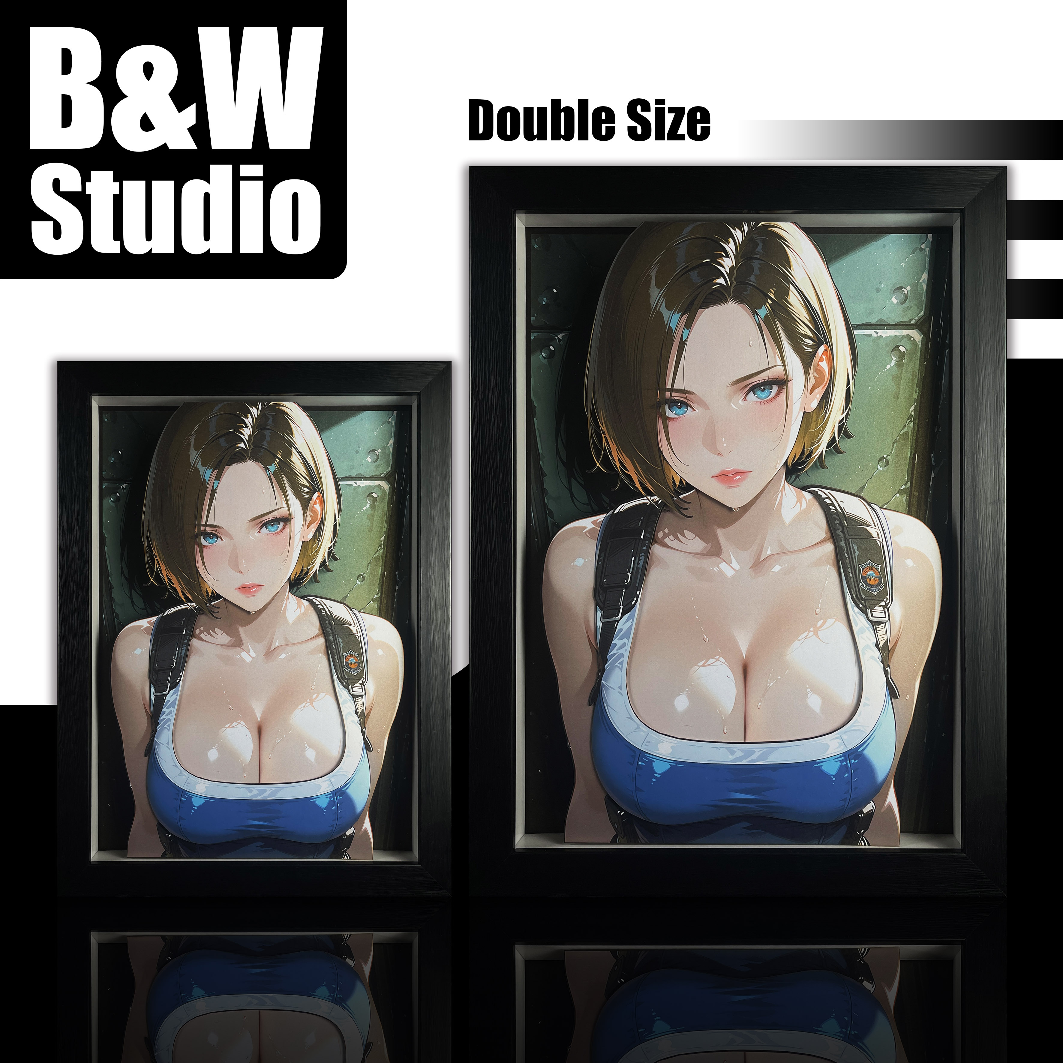【Pre-sale】Decorative Painting of Jill Valentine-Black and White Studio