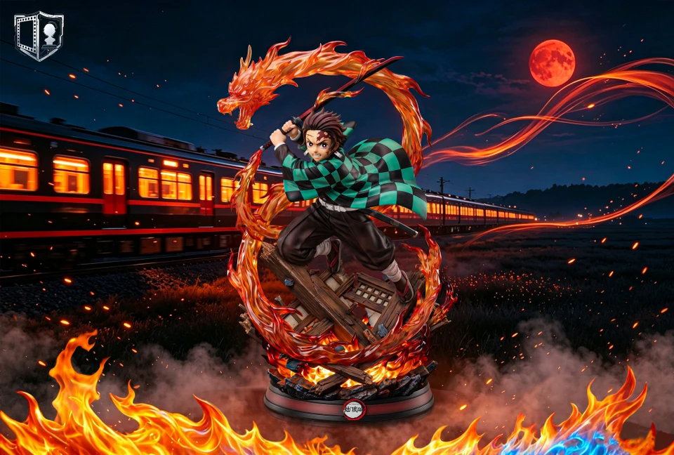 【Pre-sale】1/8 and 1/6 Scale Tanjiro Kamado with LED-Demon Slayer-YingShi Studio