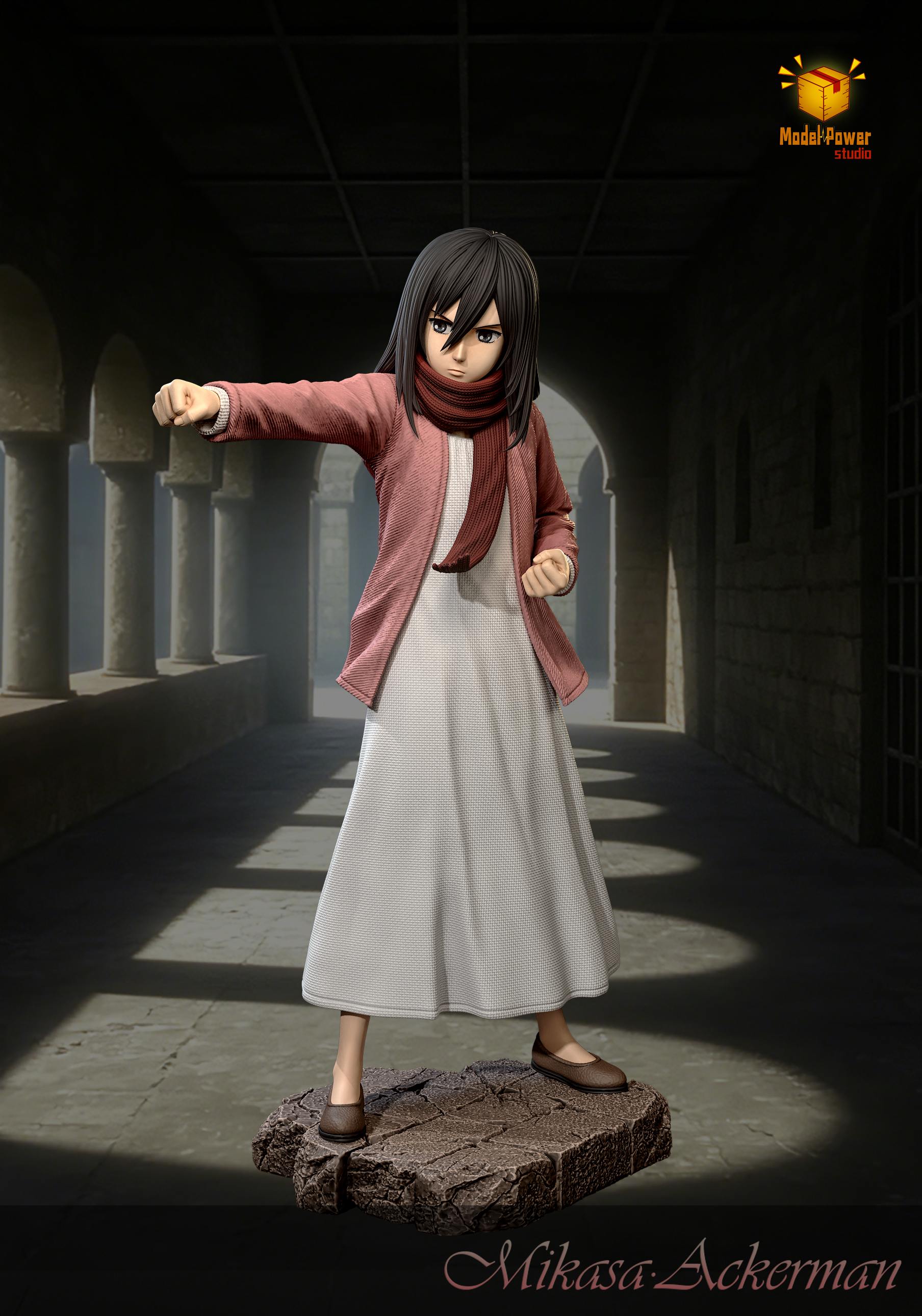 【Pre-sale】Strike Fist Mikasa-Attack on Titan-Model Power Studio