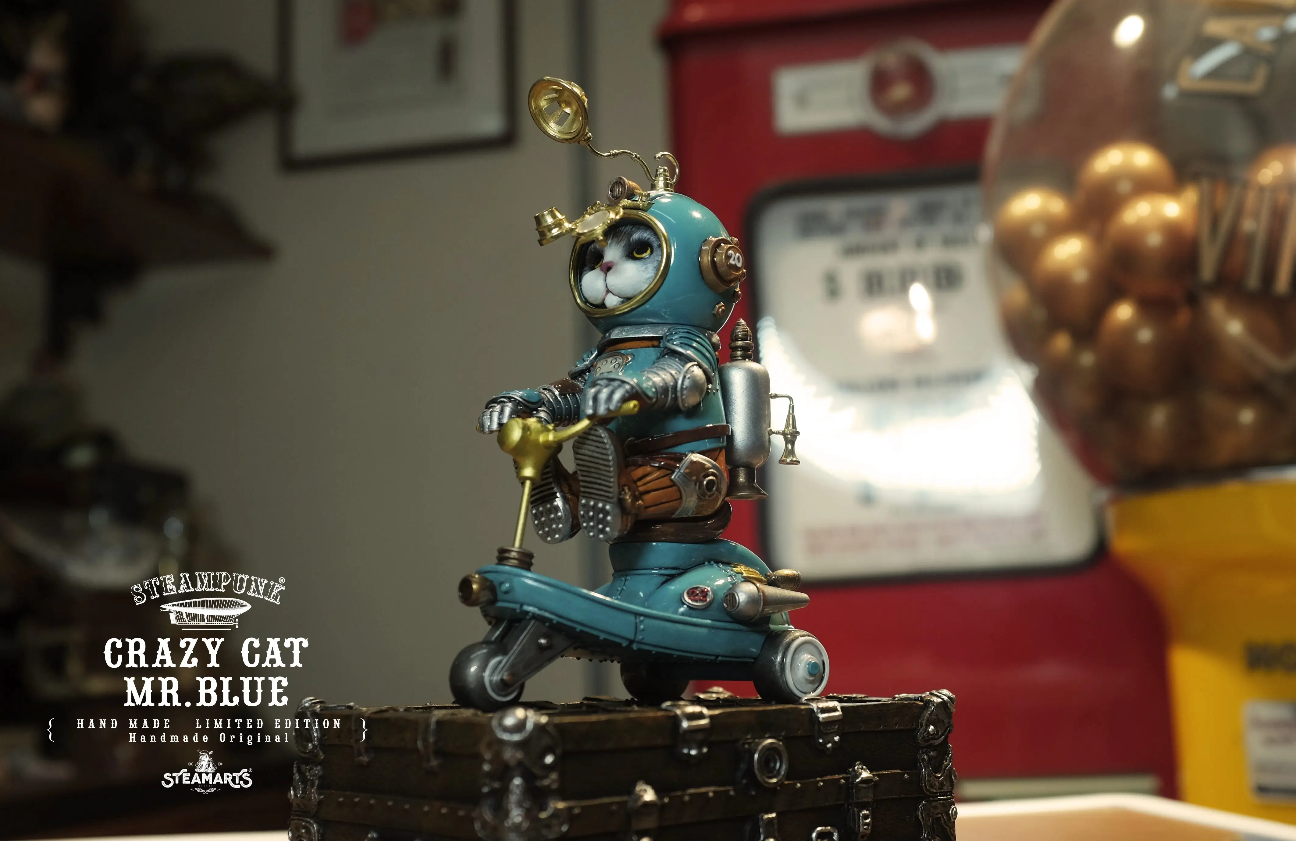 【Pre-sale】Mini Scooter of CRAZY CAT MR.BLUE-STEAMARTS Studio