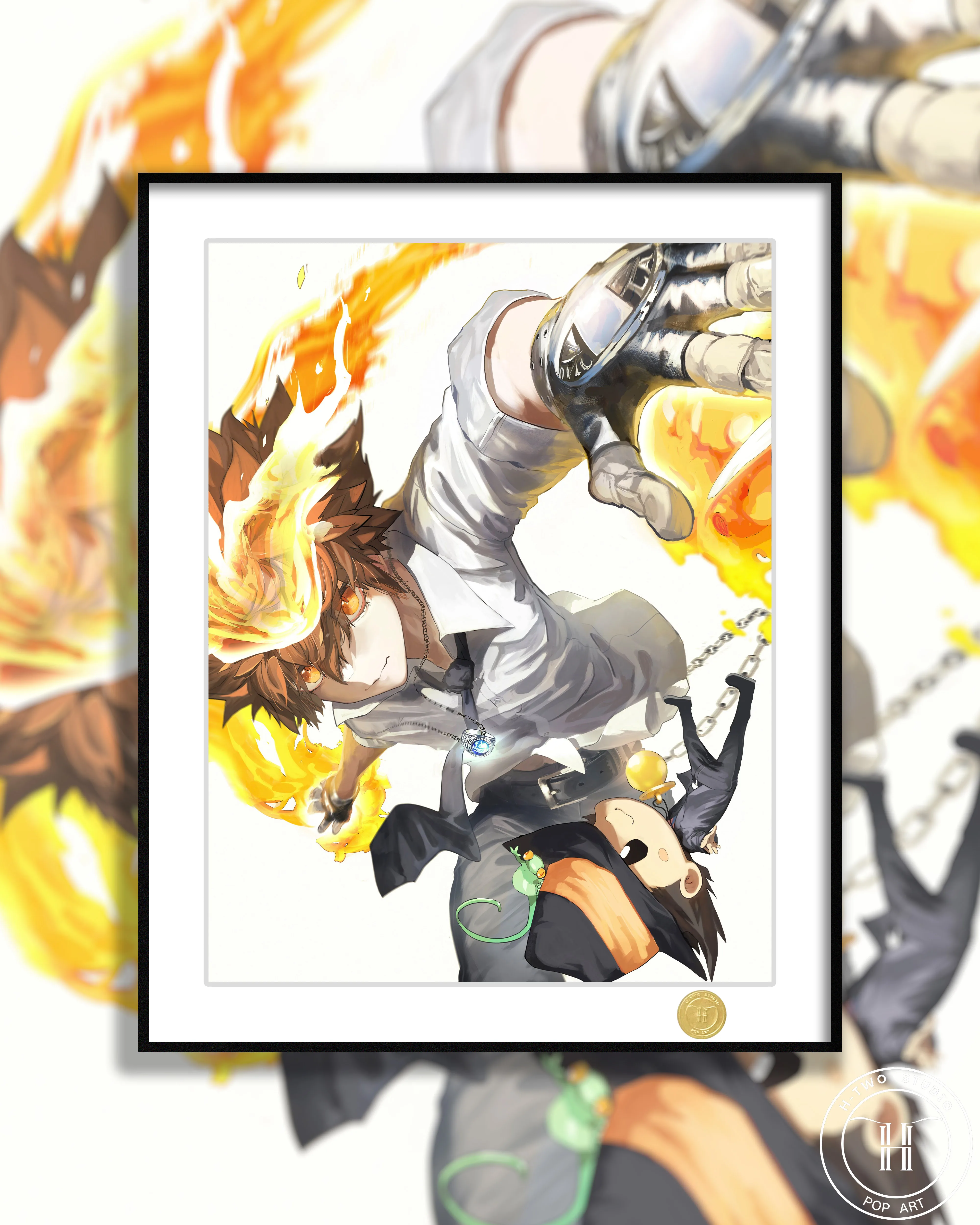 【Pre-sale】Decorative Painting of Sawada Tsunayoshi and Reborn-HITMAN REBORN!-H2 Studio