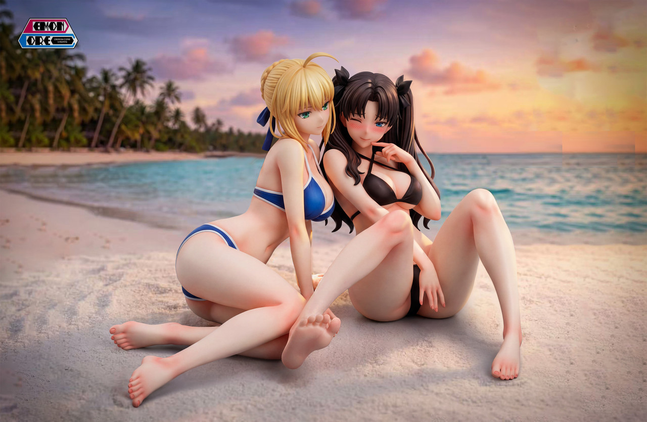 【Pre-sale】1/6 Scale Swimming Suit Saber and Tohsaka Rin-Fate/Grand Order-Demon Core Studio