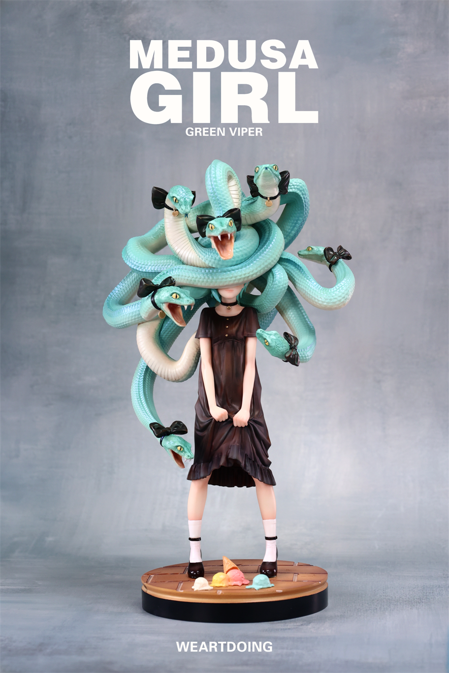 【Pre-sale】Medusa Girl-Green Viper and Crimson Viper-WeArtDoing Studio