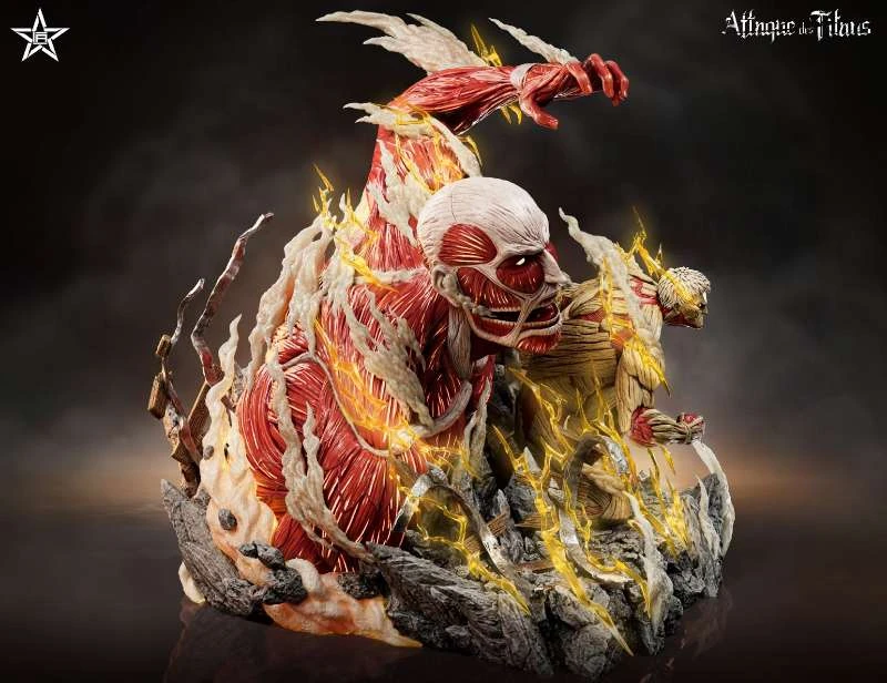 【Pre-sale】Colossal Titan and Armored Titan with LED-Attack on Titan-Jiang Xing Studio