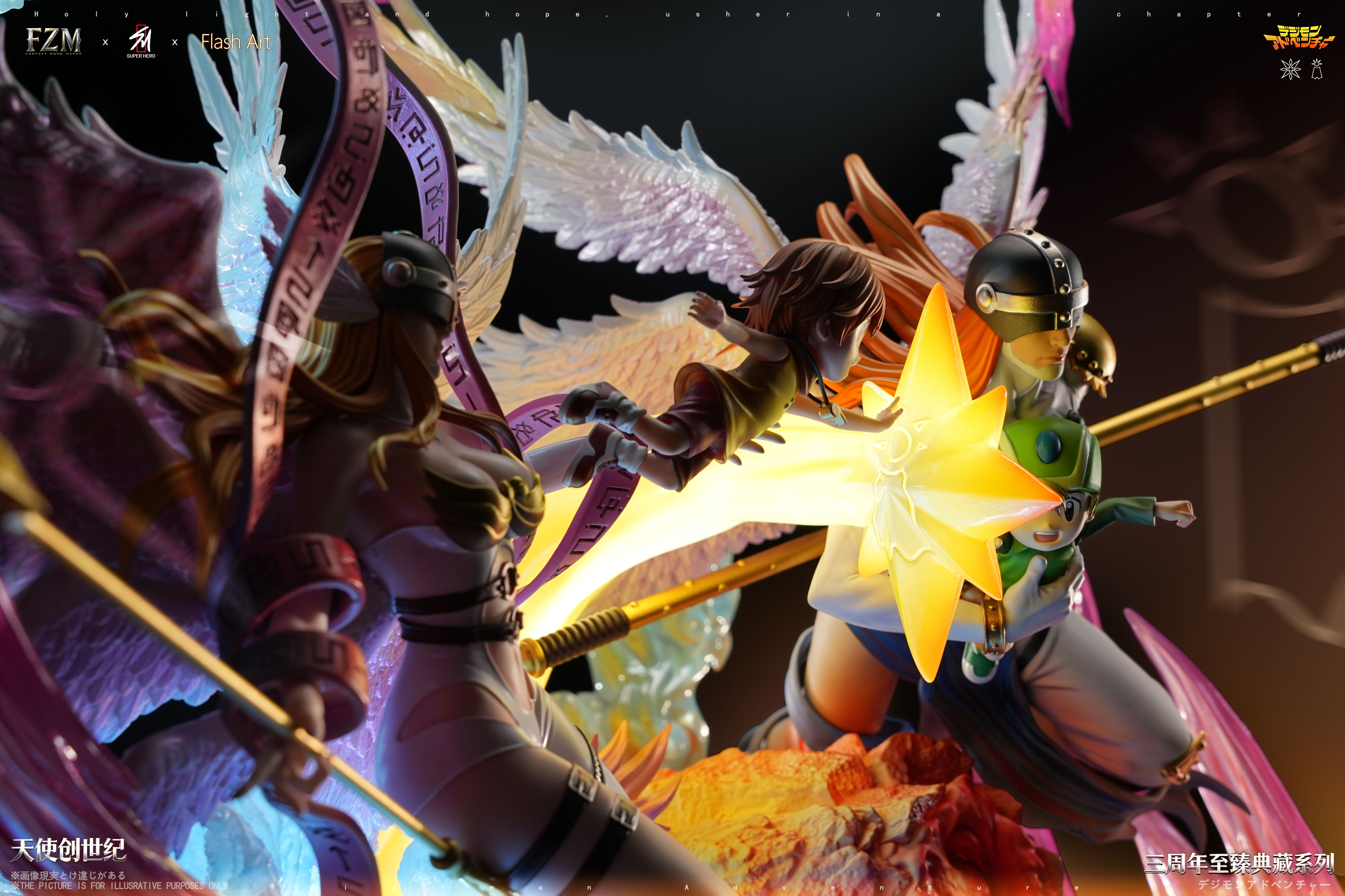 【Pre-sale】Angewomon-Digimon Adventure-SUPER HERO Studio x Flash Art STUDIO x Fantasy Zone Maker