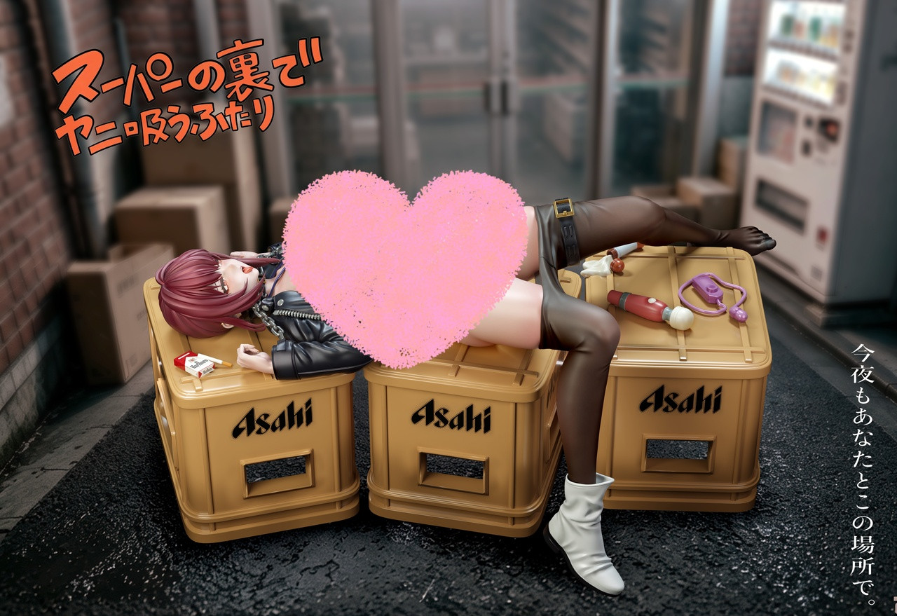 【Pre-sale】1/6 Scale Tayama-Smoking Behind the Supermarket-Murloc Studio