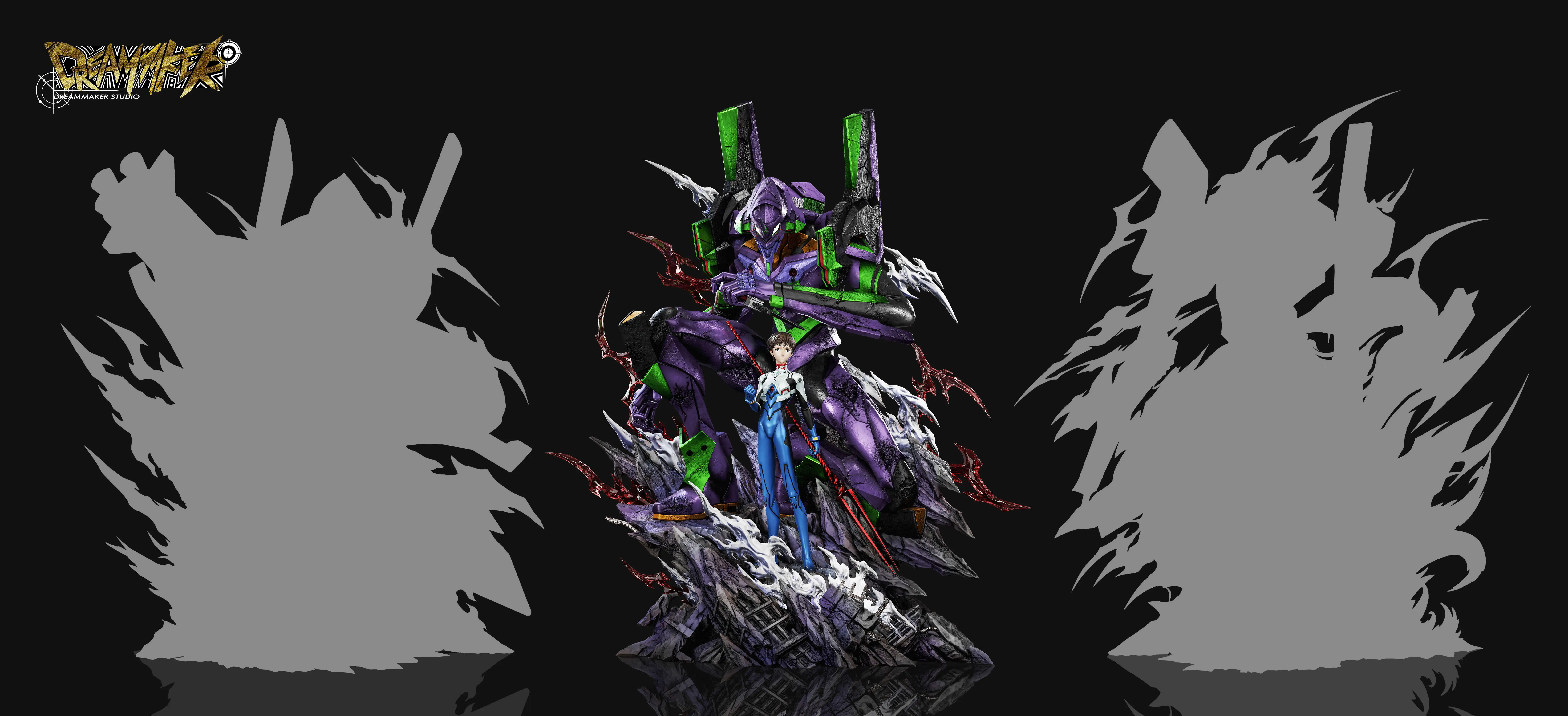 【Pre-sale】Ikari Shinji and EVANGELION-01 with LED-EVA-Dreammaker Studio