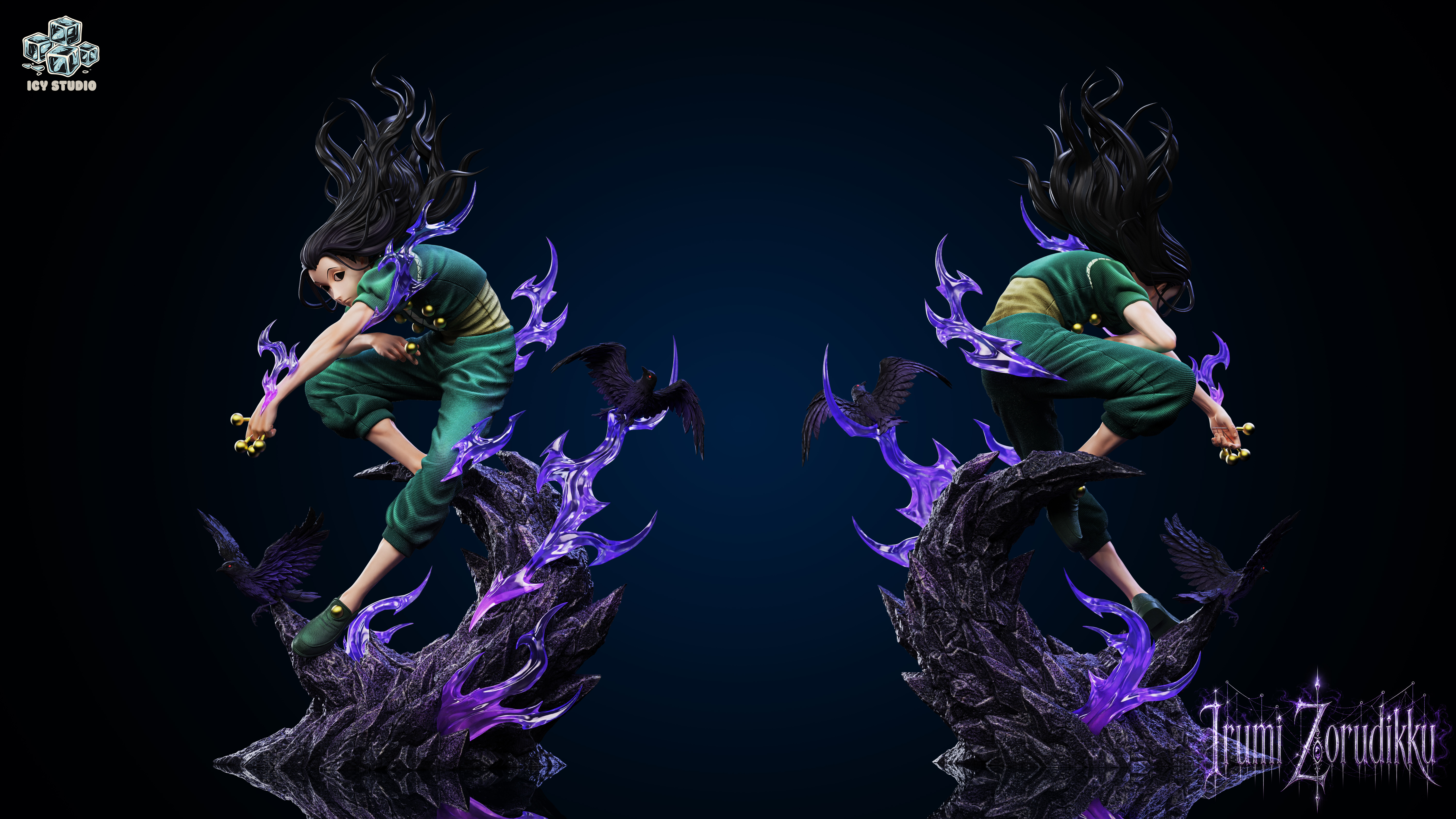 【Pre-sale】1/6 Scale Illumi Zoldyck and Hyskoa-Hunter X Hunter-Icy Studio