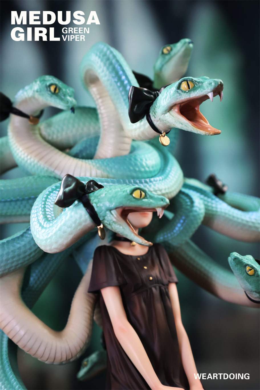 【Pre-sale】Medusa Girl-Green Viper and Crimson Viper-WeArtDoing Studio