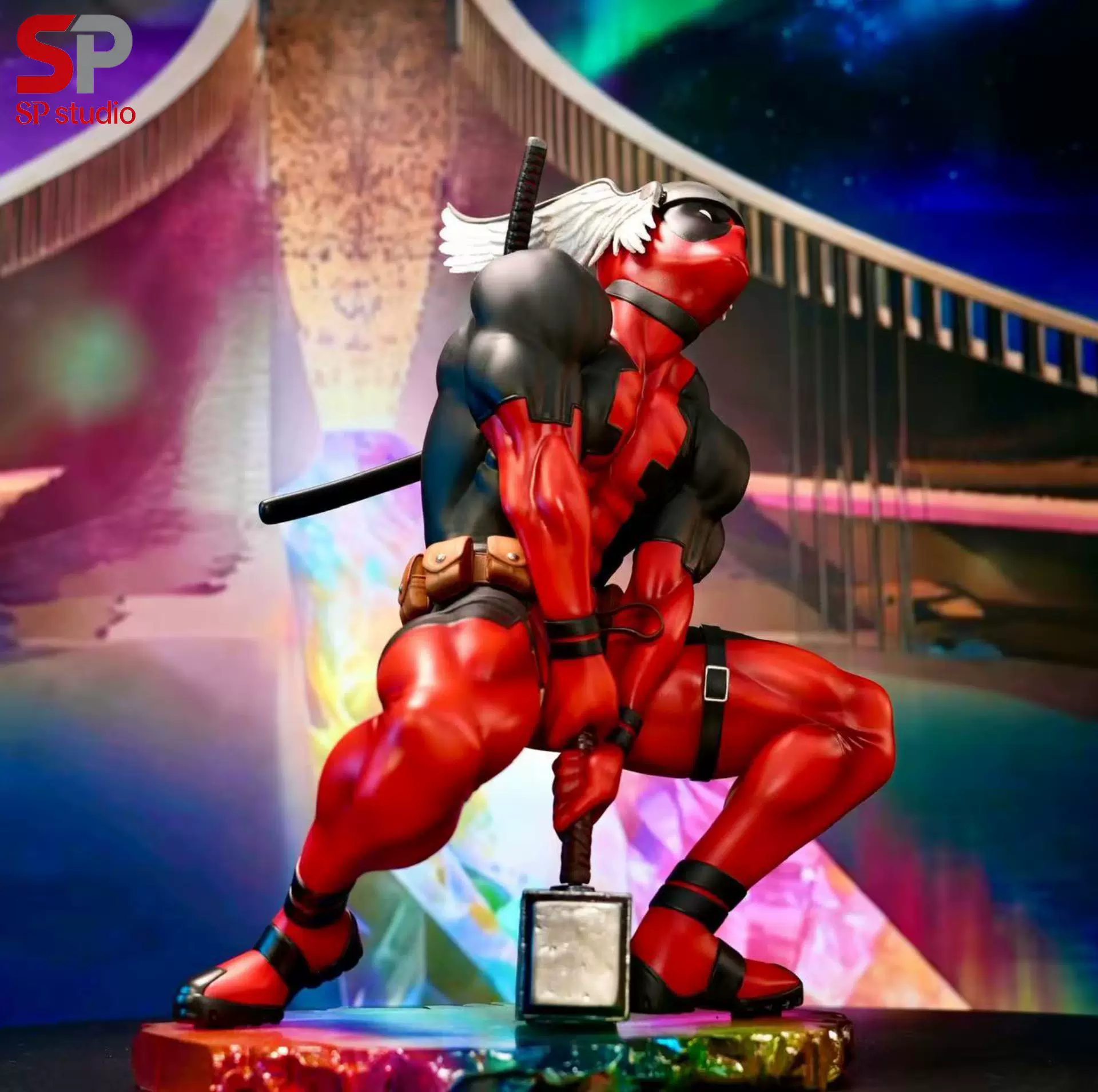 【Pre-sale】1/4 Scale 004 Deadpool with Hammer-SP Studio