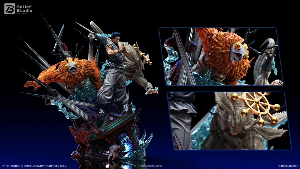 【Pre-sale】1/6 Scale Ryomen Sukuna with LED-Jujutsu Kaisen-Belief Studio
