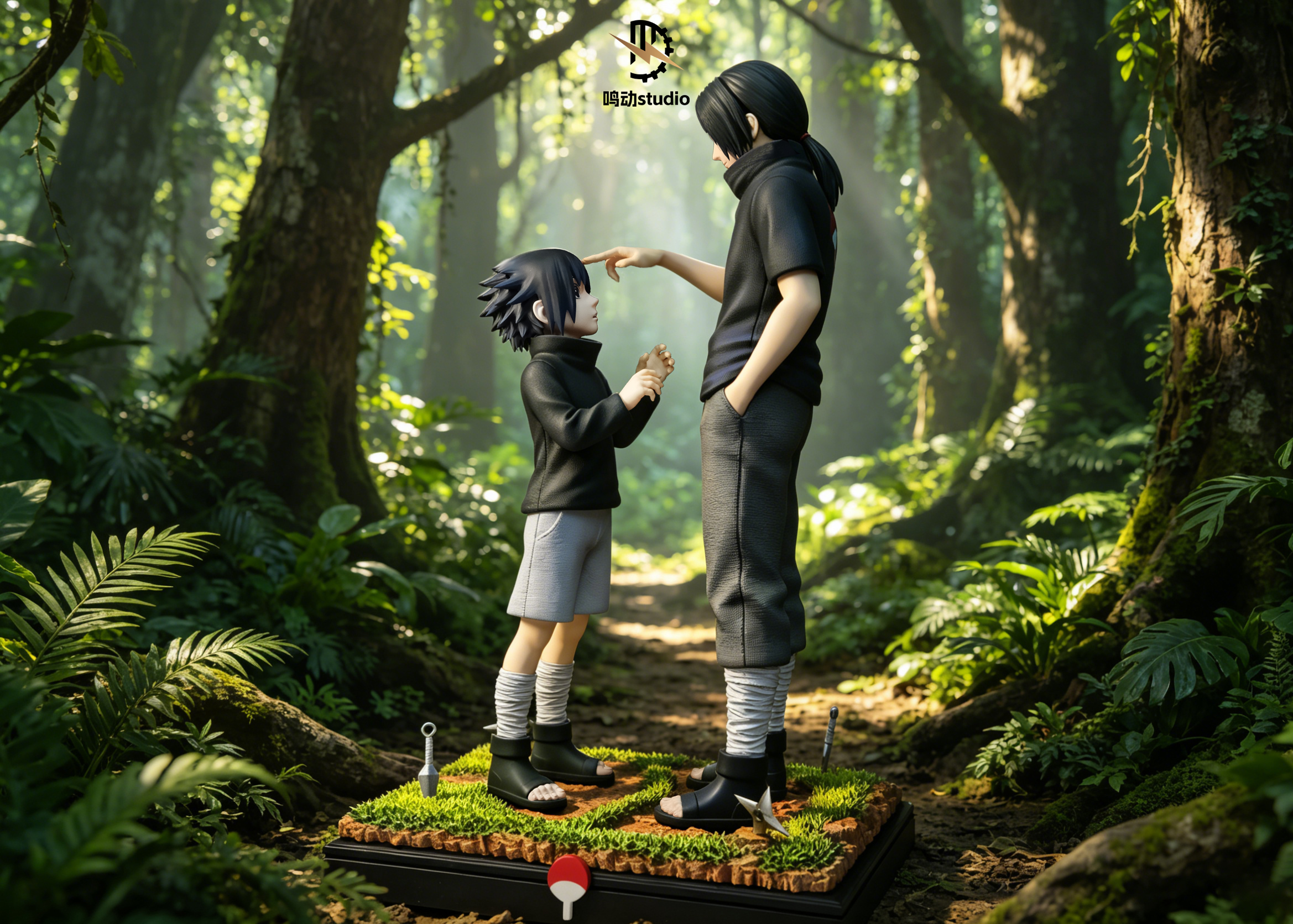【Pre-sale】1/6 Scale Sasuke and Uchiha Itachi-Naruto-MingDong Studio