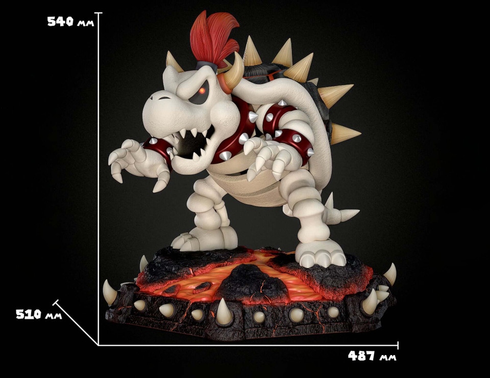 【Pre-sale】Dry Bowser with LED-The Super Mario Bros-Black Swan Collectibles Studio