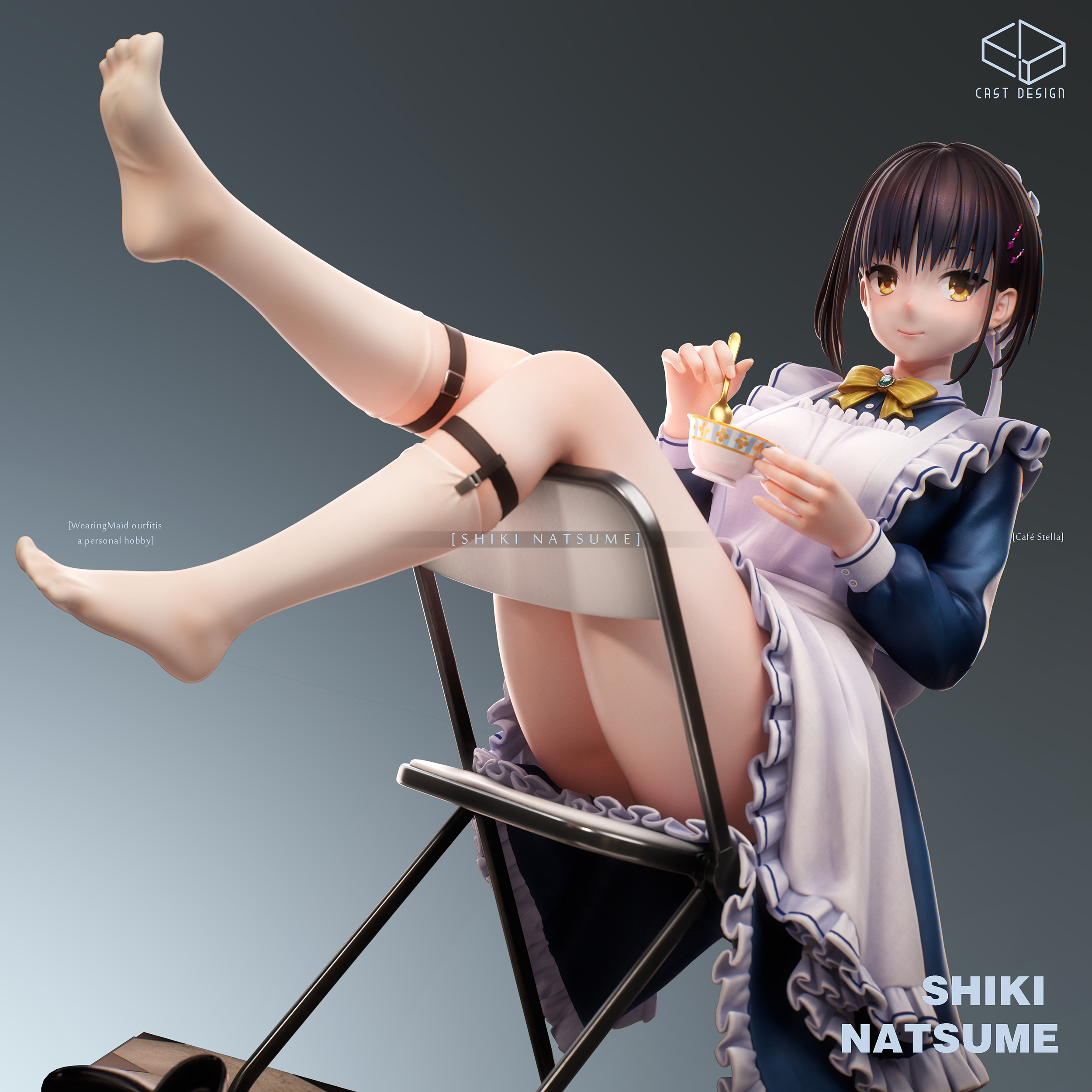 【Pre-sale】1/6 Scale Shiki Natsume-Cafe Stella to Shinigami no Chou-Cast Design Studio