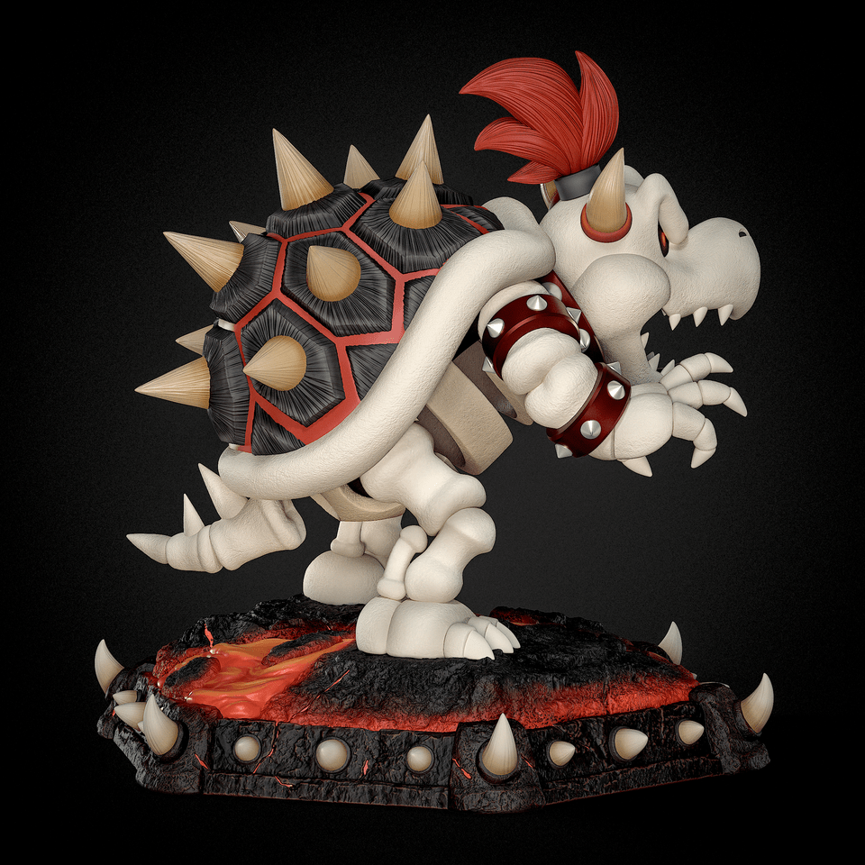 【Pre-sale】Dry Bowser with LED-The Super Mario Bros-Black Swan Collectibles Studio